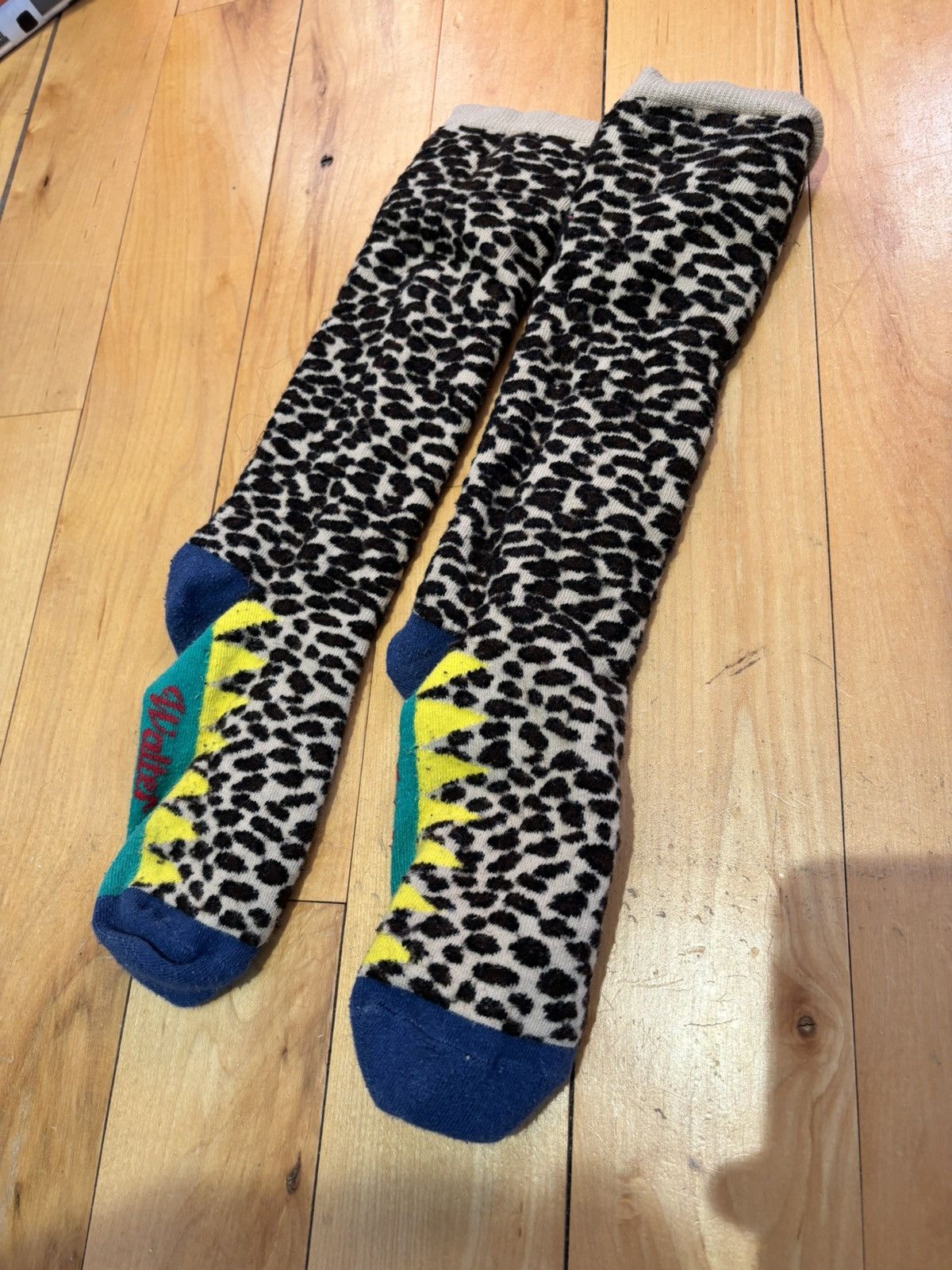 Walter Van Beirendonck WALTER VAN BIERENDONCK leopard socks Size ONE SIZE - 2 Thumbnail