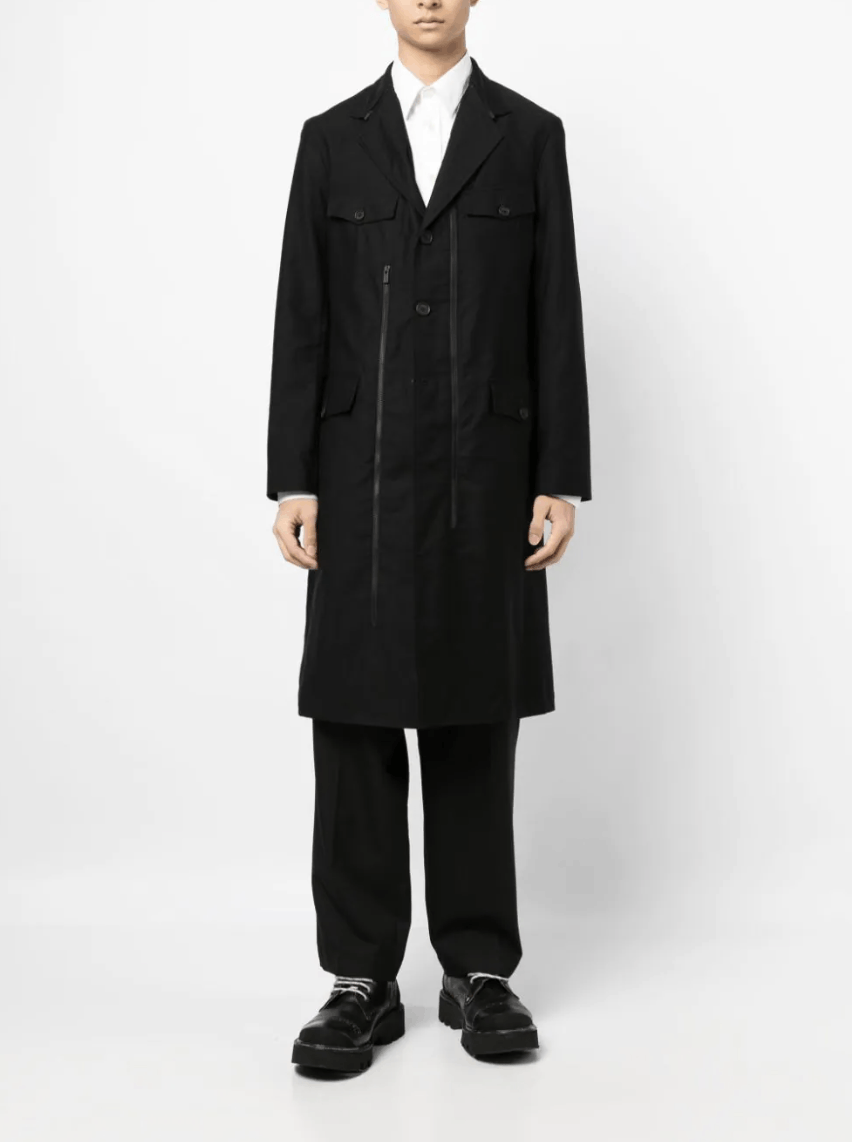 Yohji Yamamoto Yohji Yamamoto Pour Homme W/GABARDINE Open Button Big Jacket Size US M / EU 48-50 / 2 - 4 Thumbnail