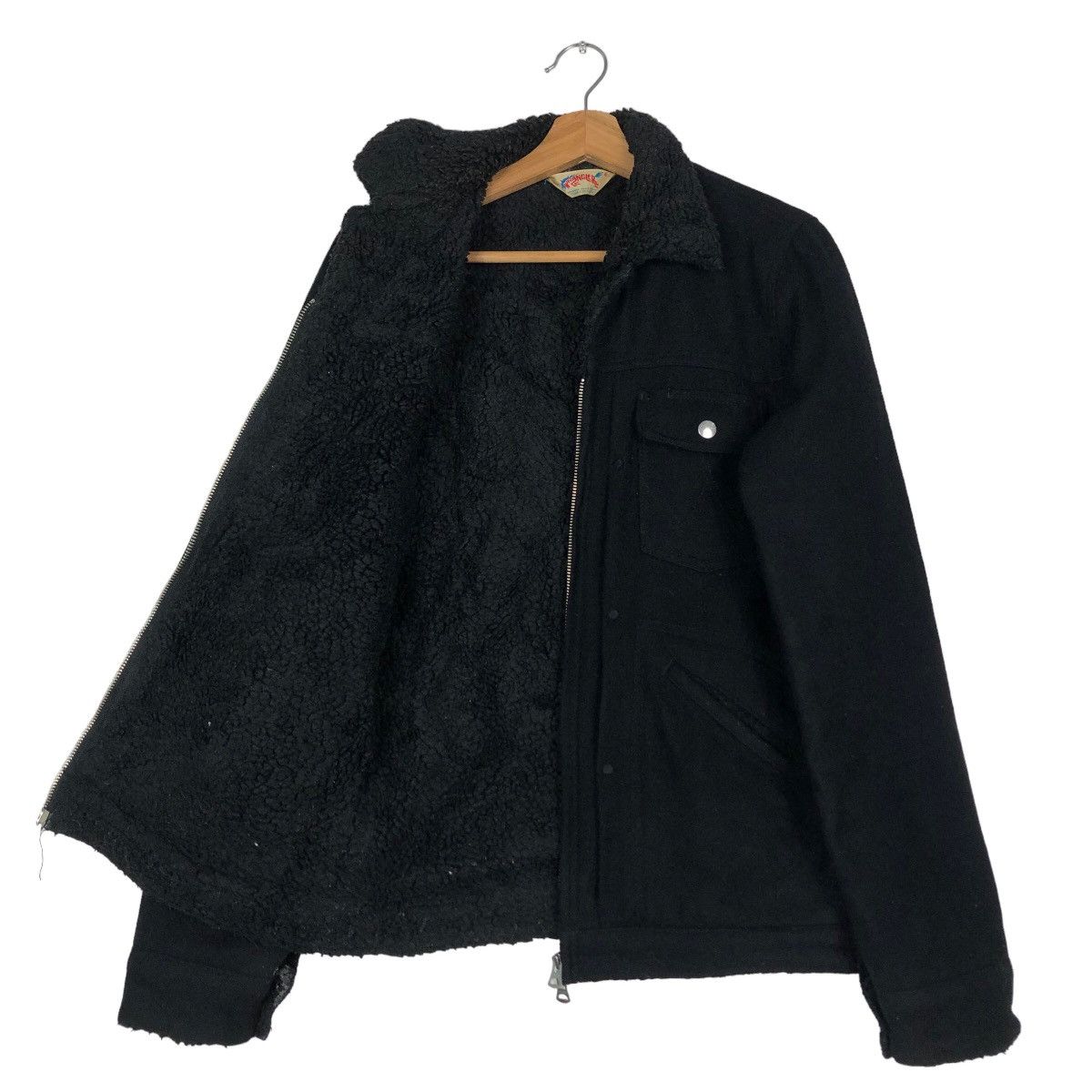 Japanese Brand 🔥Vintage Biker Jacket Wrangler USA Rich Black Bondage Size US M / EU 48-50 / 2 - 11 Thumbnail
