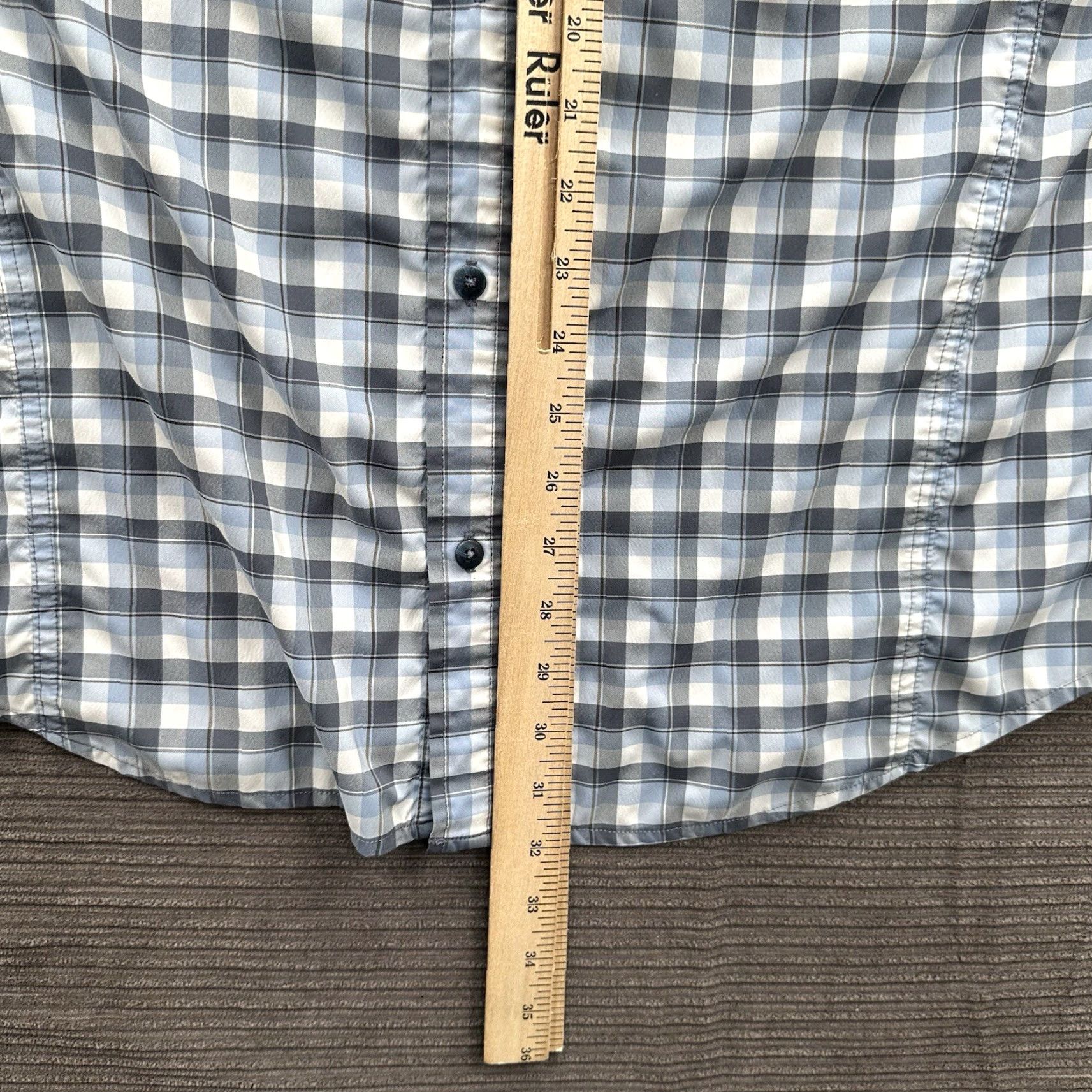 Vintage REI Shirt Men XL Blue Plaid Polyester Button Up Vented Outdoor Hiking Exploring Shirt Size US XL / EU 56 / 4 - 5 Thumbnail
