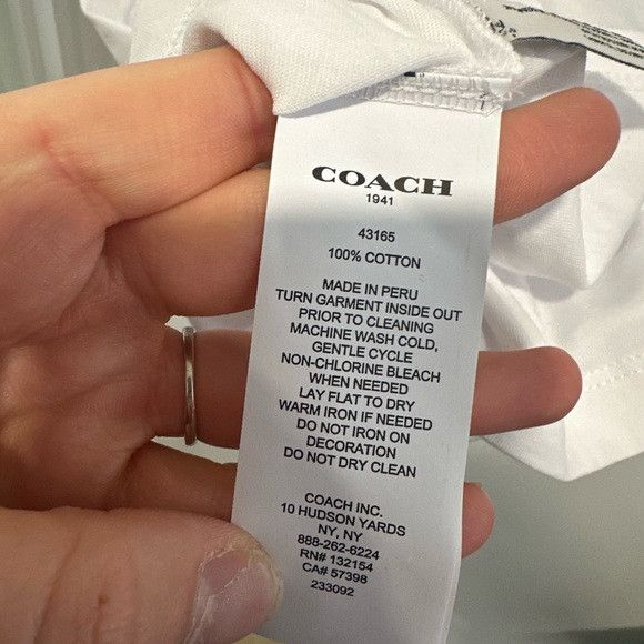 Coach NWT- MENS COACH REXY SHORT SLEEVE- XS Size US XS / EU 42 / 0 - 10 Thumbnail