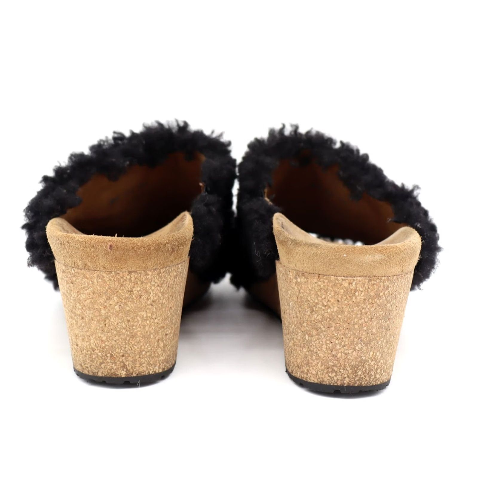 Birkenstock Birkenstock Papillio Namica Teddy Black Shearling Mules Sz 38 US 7 Slip-On Sandal Womens Size US 7 / IT 37 - 5 Thumbnail