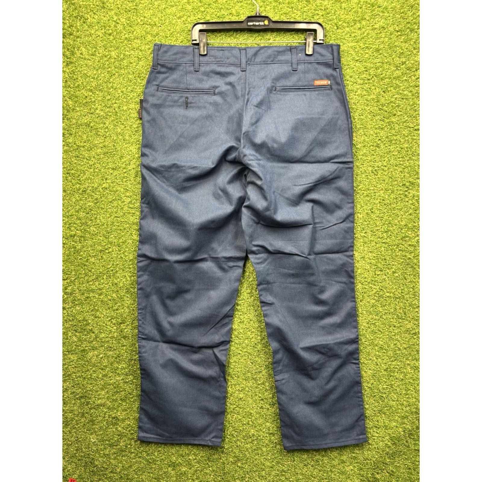Vintage Tecgen FR Westex Pants Mens 40x30 Cargo Work Flame-Resistant Cotton Nylon Blue 40 Mens Size US 40 / EU 56 - 2 Thumbnail