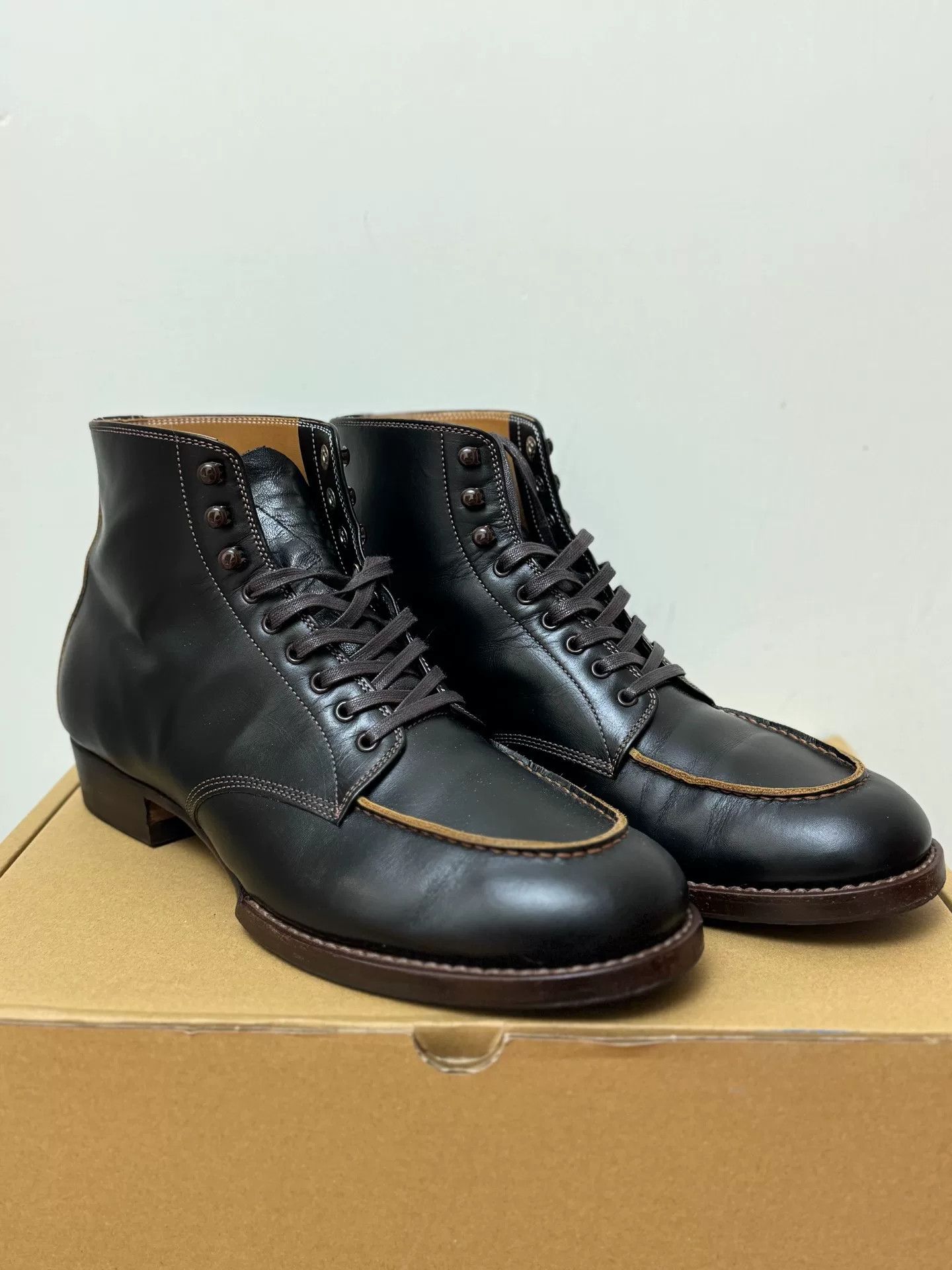 Jelado 1920s Vintage Hunting Work Boots TM72924 Size US 7 / EU 40 - 1 Thumbnail