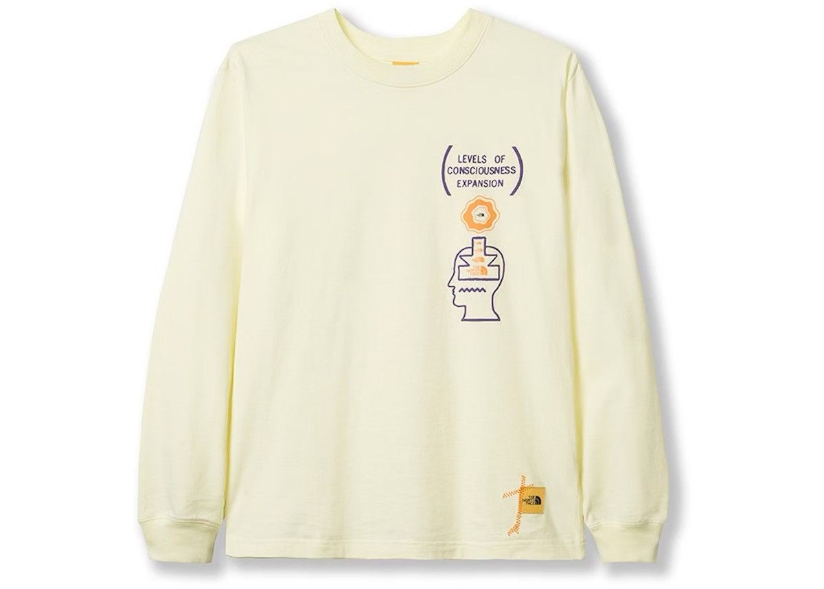 Brain Dead × The North Face The North Face x Brain Dead Small Long Sleeve Tee Cream Size US S / EU 44-46 / 1 - 1 Thumbnail