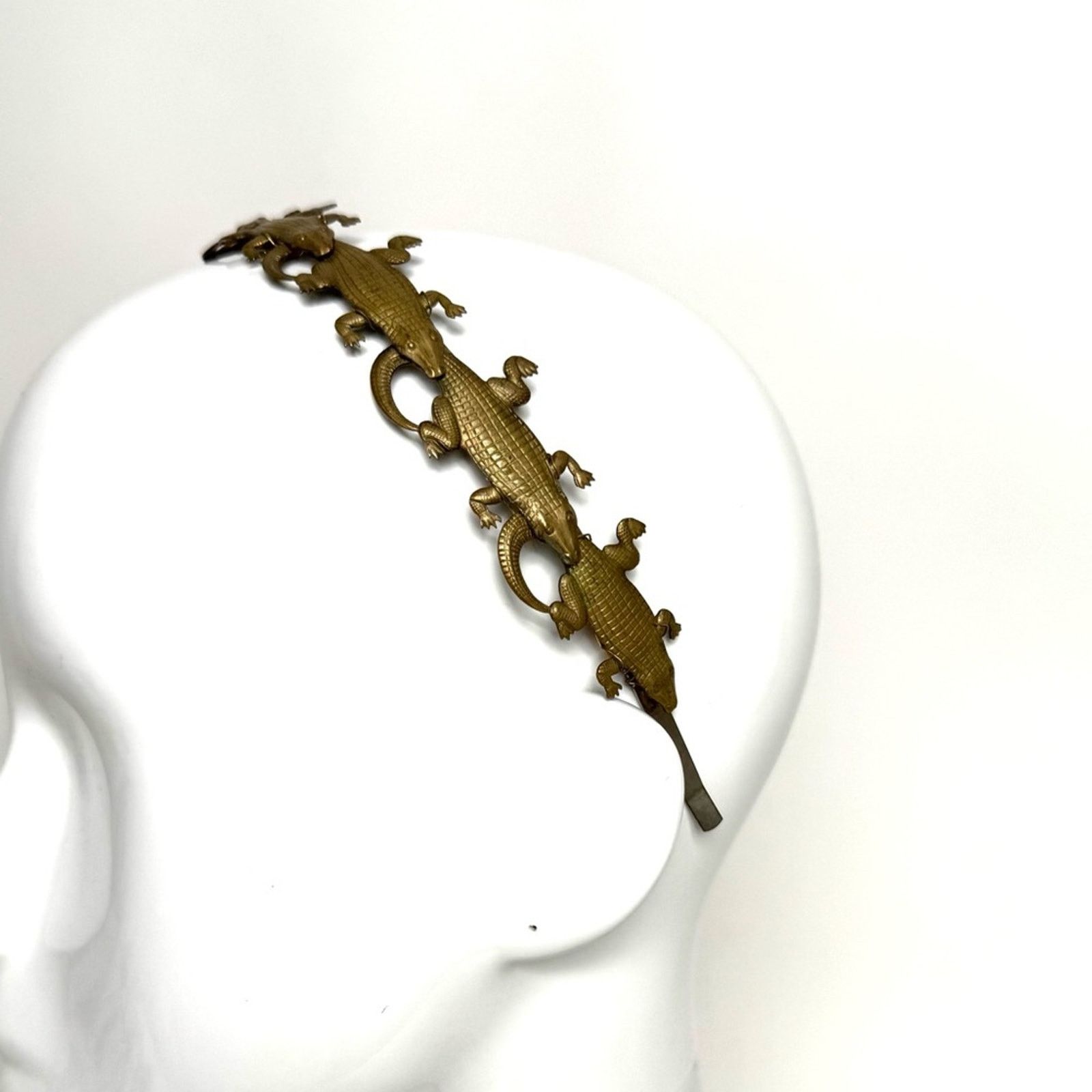 Eugenia Kim Eugenia Kim RARE HAND CAST bronze alligator headband Size ONE SIZE - 5 Thumbnail