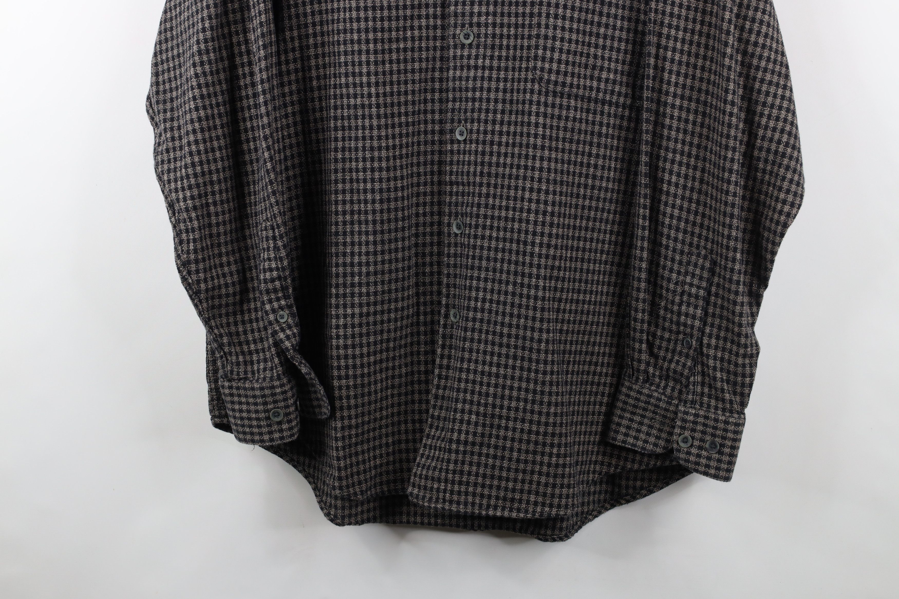 Vintage Vintage 90s Streetwear Fit Tweed Button Down Shirt Cotton Size US L / EU 52-54 / 3 - 3 Thumbnail