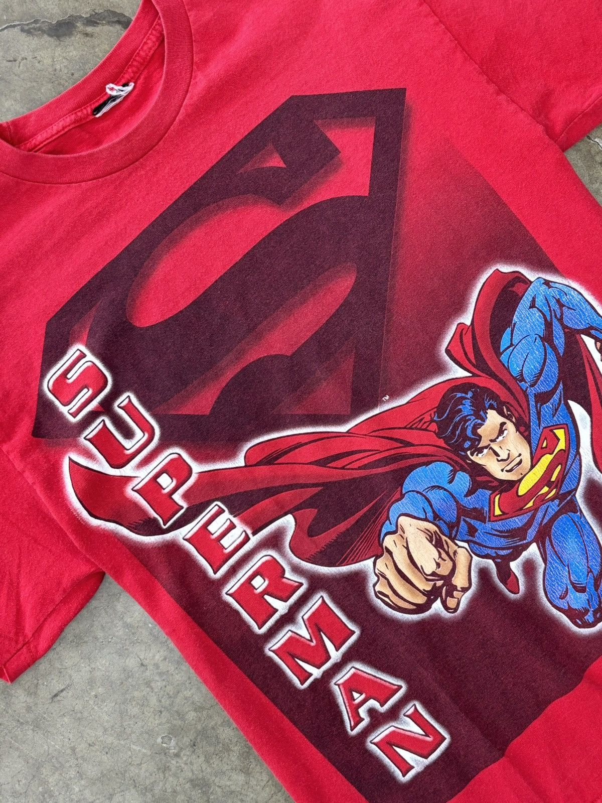 DC Comics × Vintage Vintage Superman Man Fly S Logo Tee Large Size US L / EU 52-54 / 3 - 1 Thumbnail