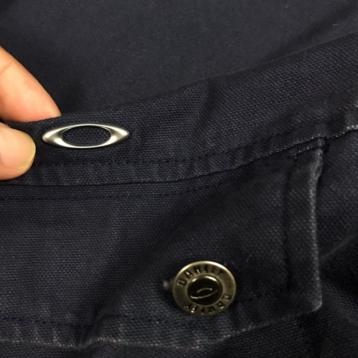 Japanese Brand × Oakley OAKLEY BUTTON INDIGO STYLE JACKET Size US L / EU 52-54 / 3 - 10 Thumbnail