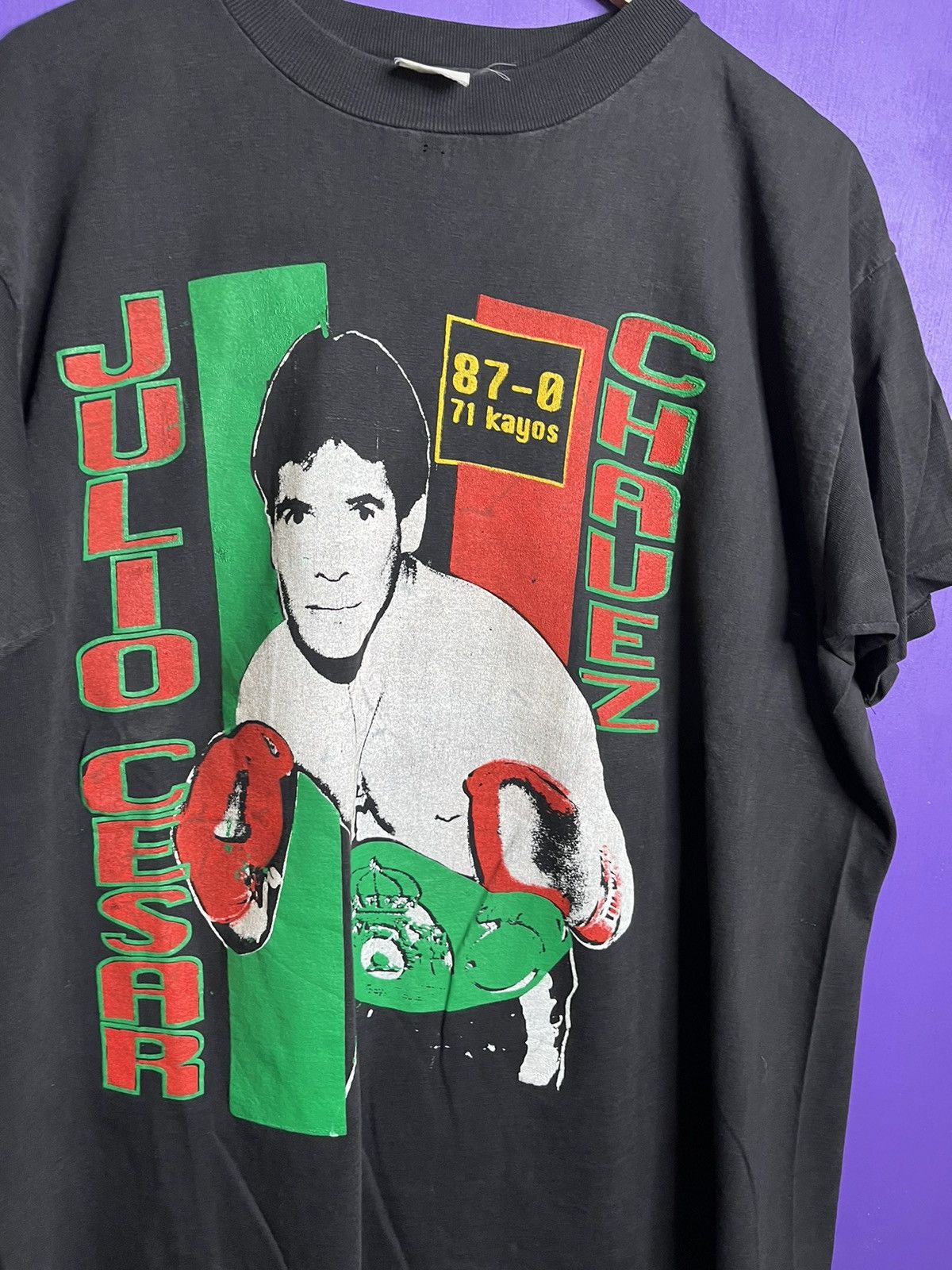 Rap Tees Vintage 90s Julio Cesar Chavez remember the Alamo rap tee Size US XL / EU 56 / 4 - 3 Thumbnail