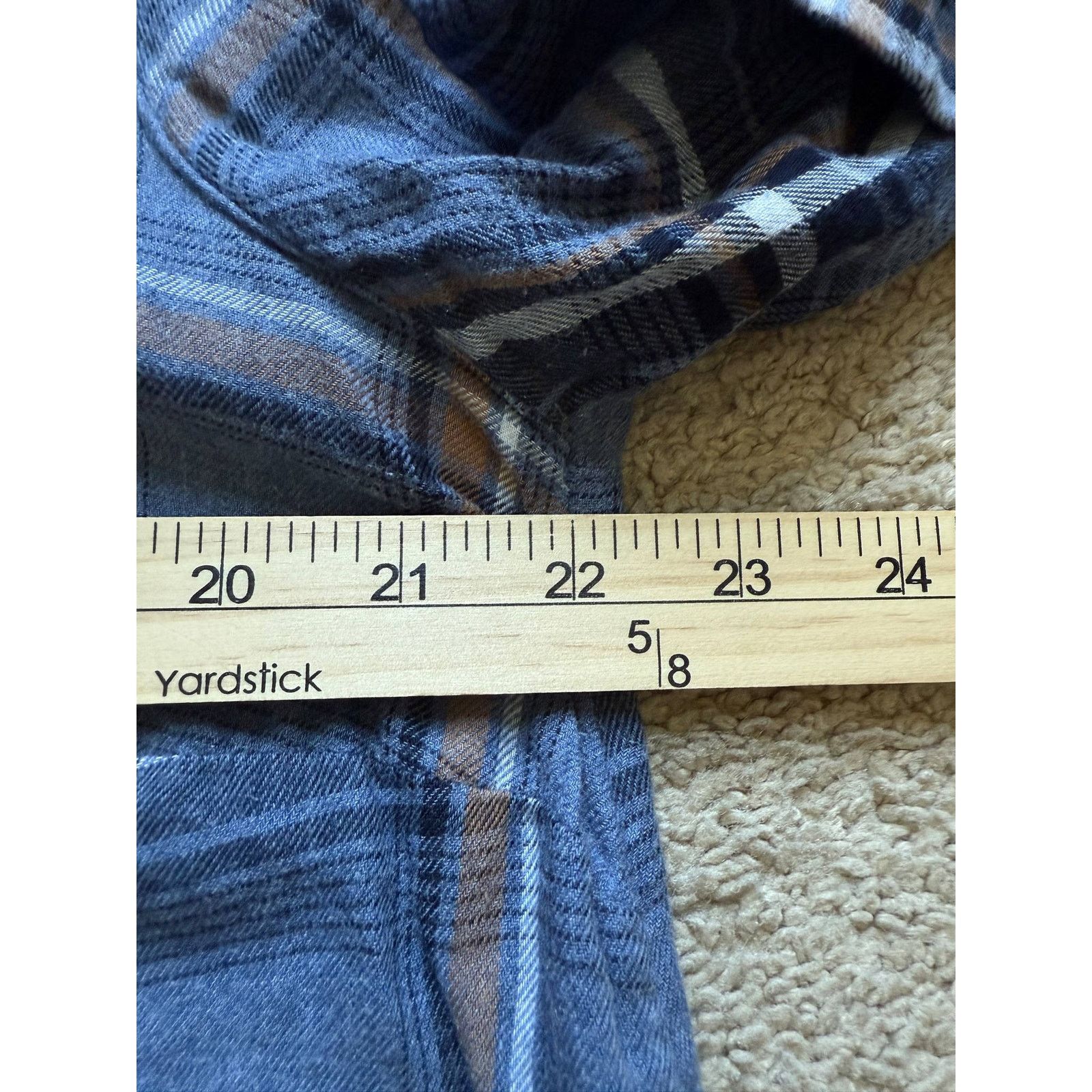 Other J. Jill 3/4 Sleeve Plaid Flannel Blouse Navy Women's M Size M / US 6-8 / IT 42-44 - 4 Thumbnail
