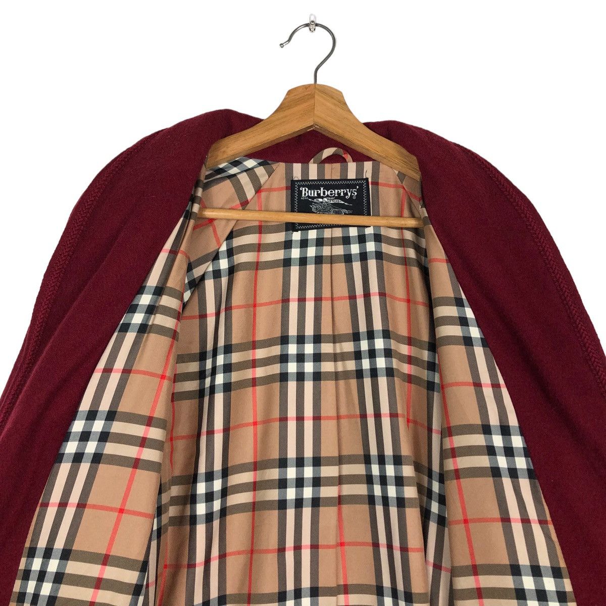Burberry 🔥Vintage Burberrys Long Jacket Bath Robe Nova Check Lining Size US M / EU 48-50 / 2 - 14 Thumbnail