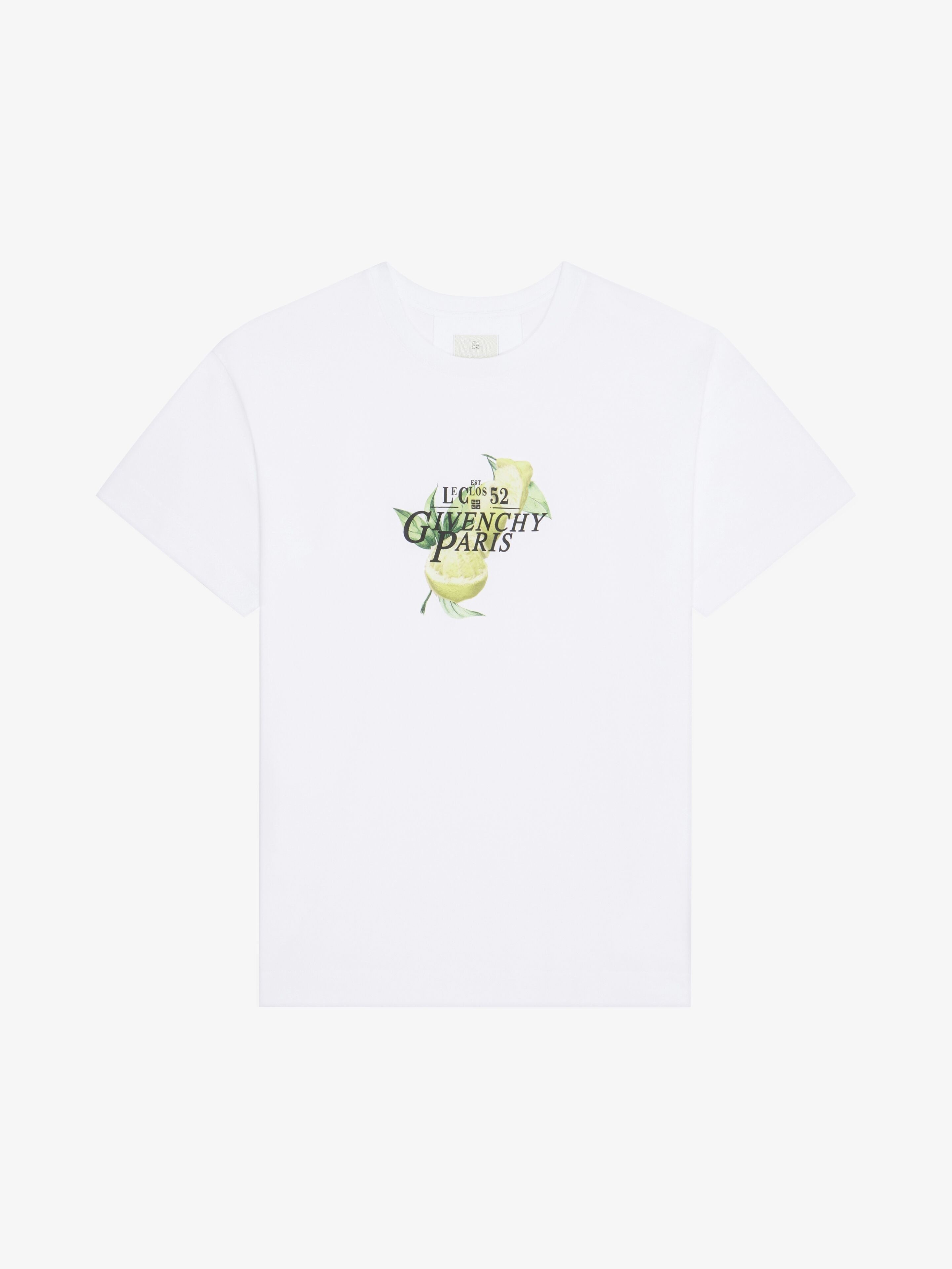 Givenchy o1srvl11e1225 T-Shirt With Lemons Print in White Size US XXL / EU 58 / 5 - 1 Thumbnail