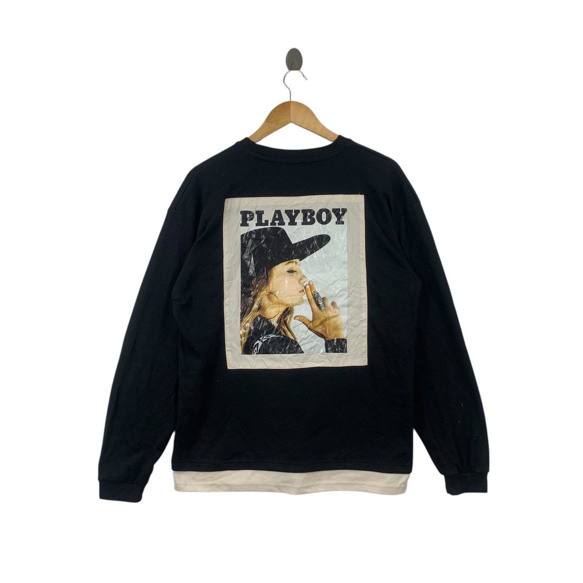 Playboy PLAYBOY MAGAZINE COVER Playmate Bunny Sweatshirt Sweater Size L / US 10 / IT 46 - 1 Thumbnail