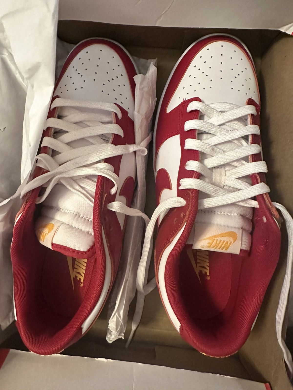 Nike Dunk 9.5 Red/White Size US 9.5 / EU 42-43 - 8 Thumbnail