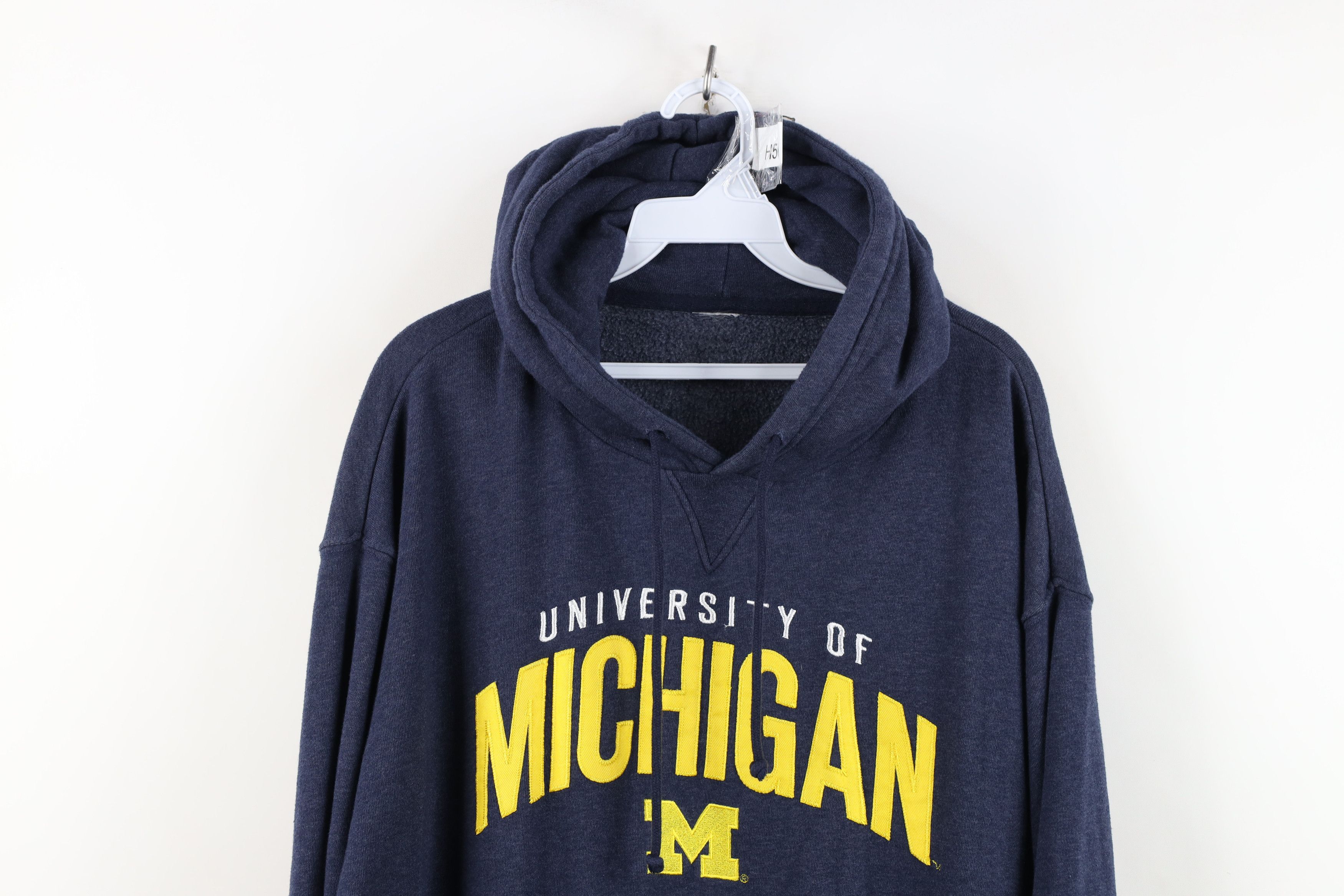 Vintage Vintage Spell University of Michigan Hoodie Sweatshirt Blue Size US XL / EU 56 / 4 - 2 Thumbnail