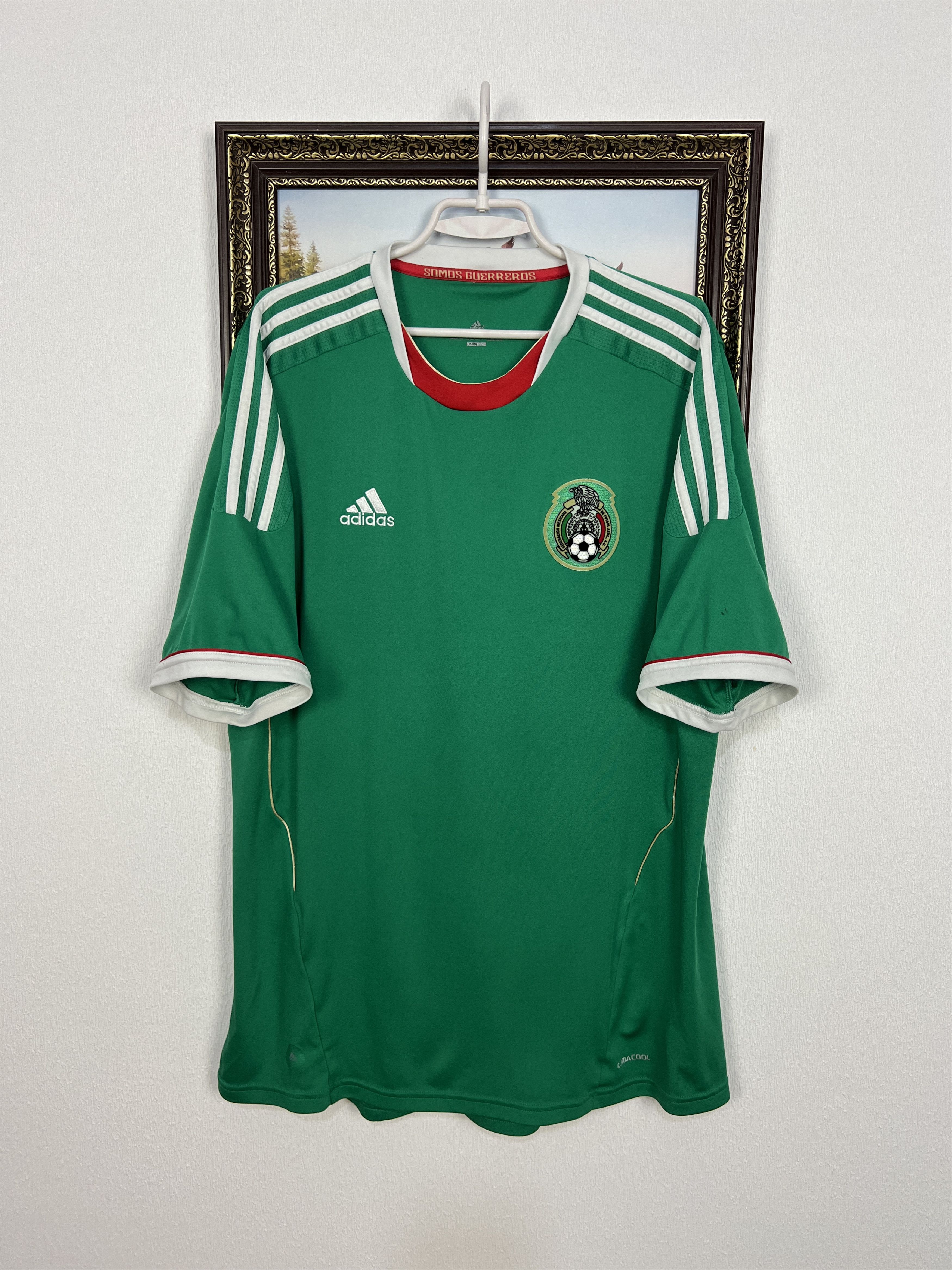 Mexico Home Football Shirt 2011 Soccer Adidas Jersey Mens