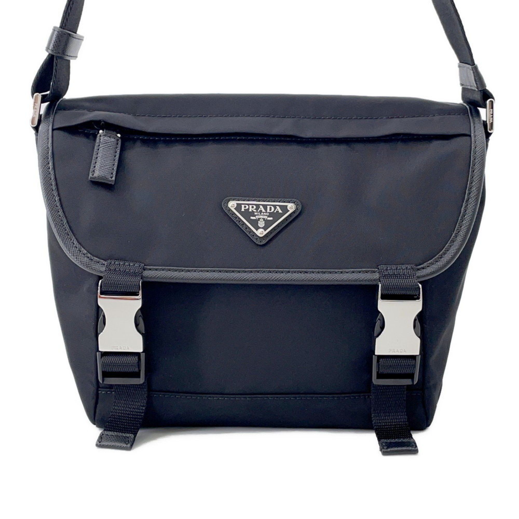 Prada PRADA Re-Nylon Shoulder Bag Black 1BD994 RV44 F0002