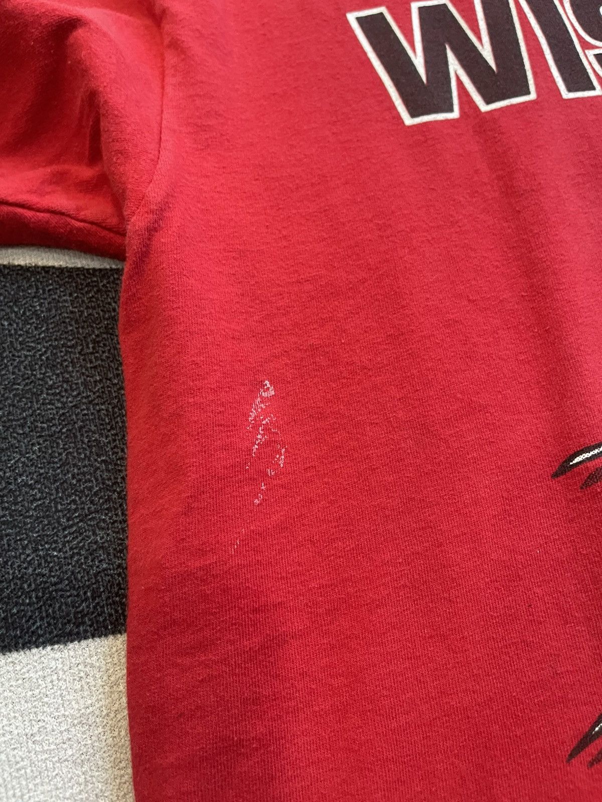 Vintage 🔥 Vintage 90s University of Wisconsin Badgers T-Shirt L Size US L / EU 52-54 / 3 - 5 Thumbnail