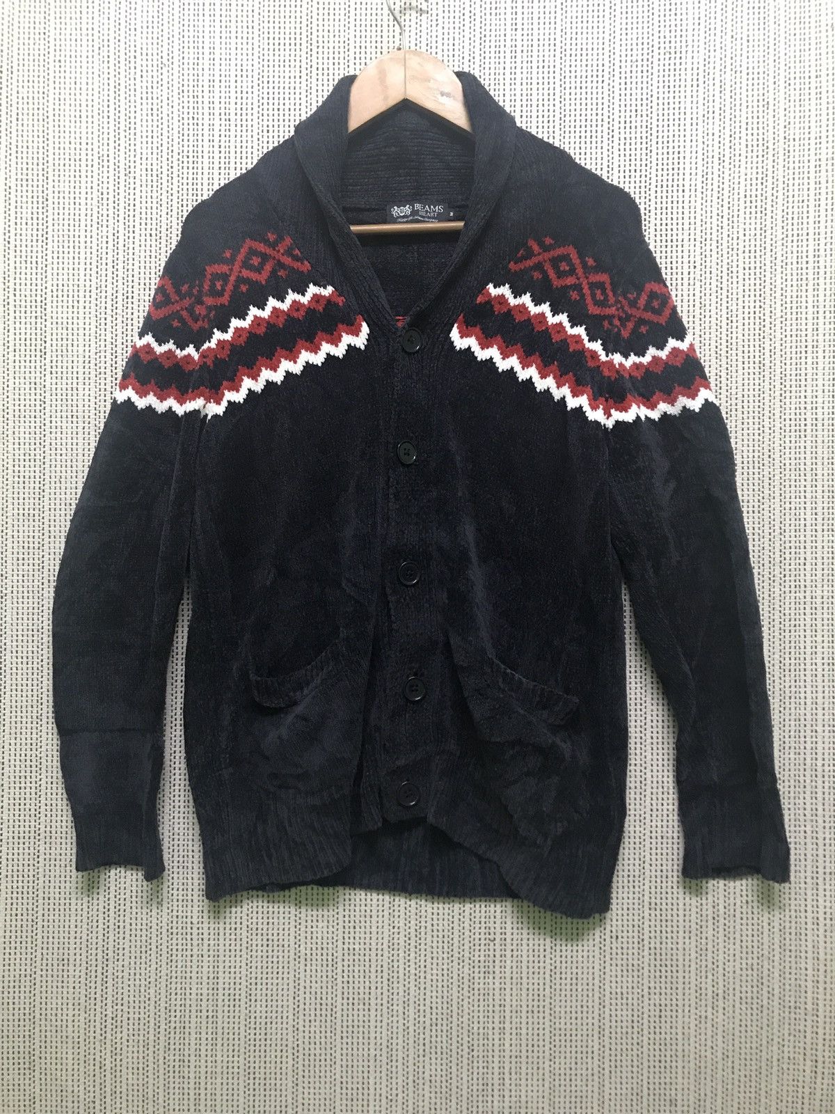 Beams Plus × Japanese Brand Wool beams heart knitwear very rare Size US M / EU 48-50 / 2 - 2 Thumbnail