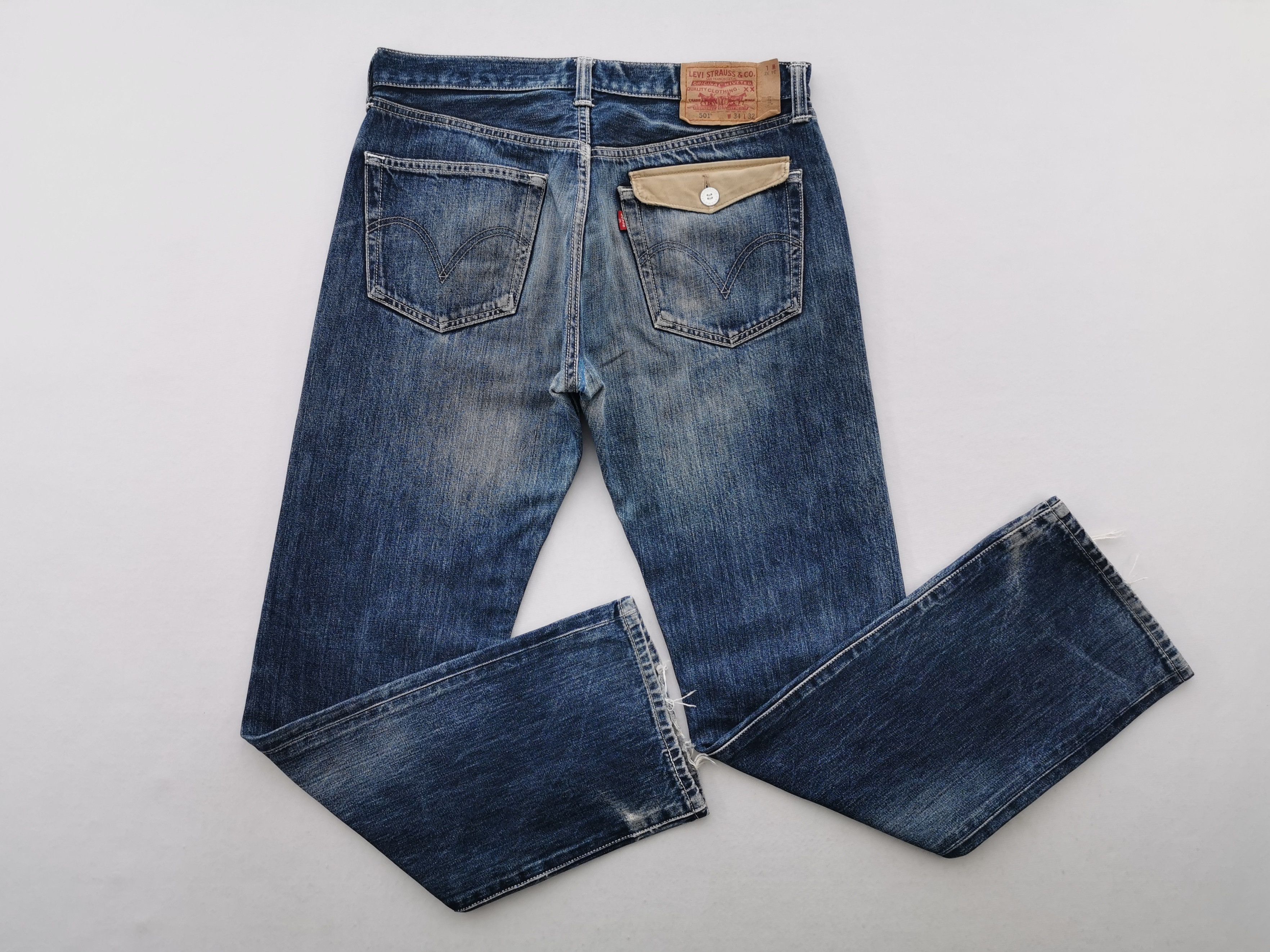 Distressed Vintage 90s Levis Lot 501 Denim Size 34/34x32 - Denim