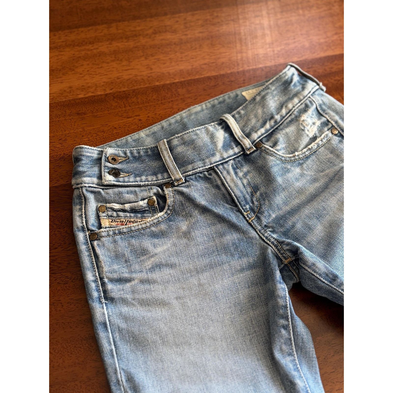 Vintage Diesel Cherone Jeans W24 Italy Y2K Low Rise Denim