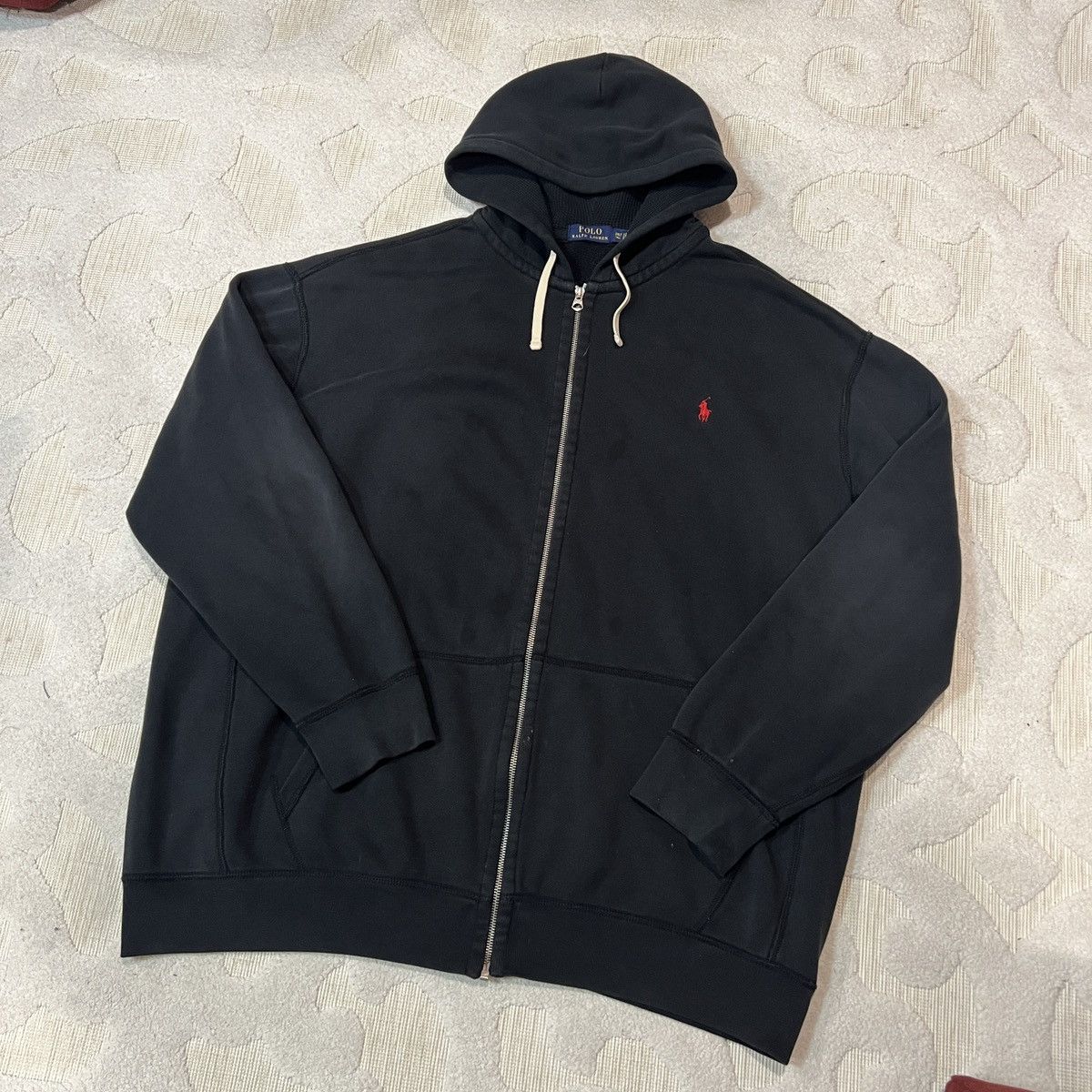 Polo Ralph Lauren Crazy Vintage Y2K Polo Ralph Lauren Zip-Up Hoodie Logo 3XLT Size US XXL / EU 58 / 5 - 1 Thumbnail