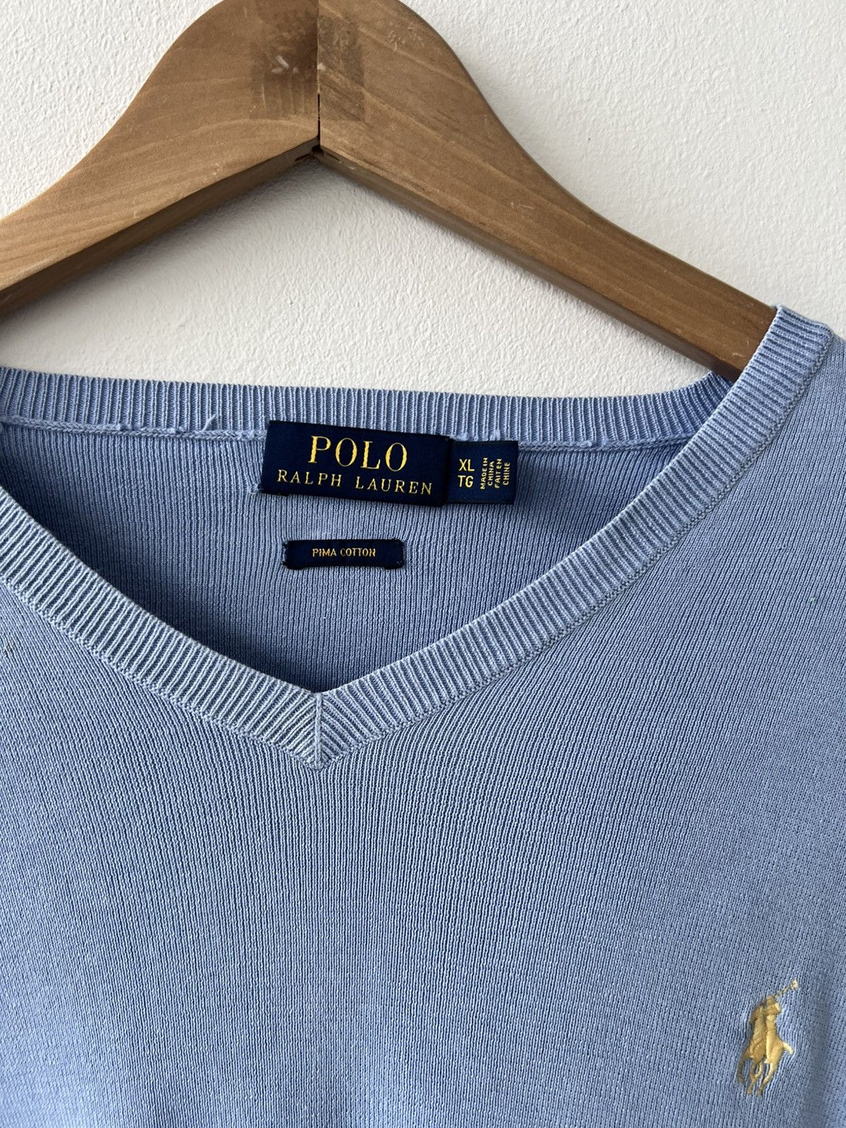 Polo Ralph Lauren × Vintage Polo Ralph Lauren Cotton Sweater Blue Size US XL / EU 56 / 4 - 10 Thumbnail