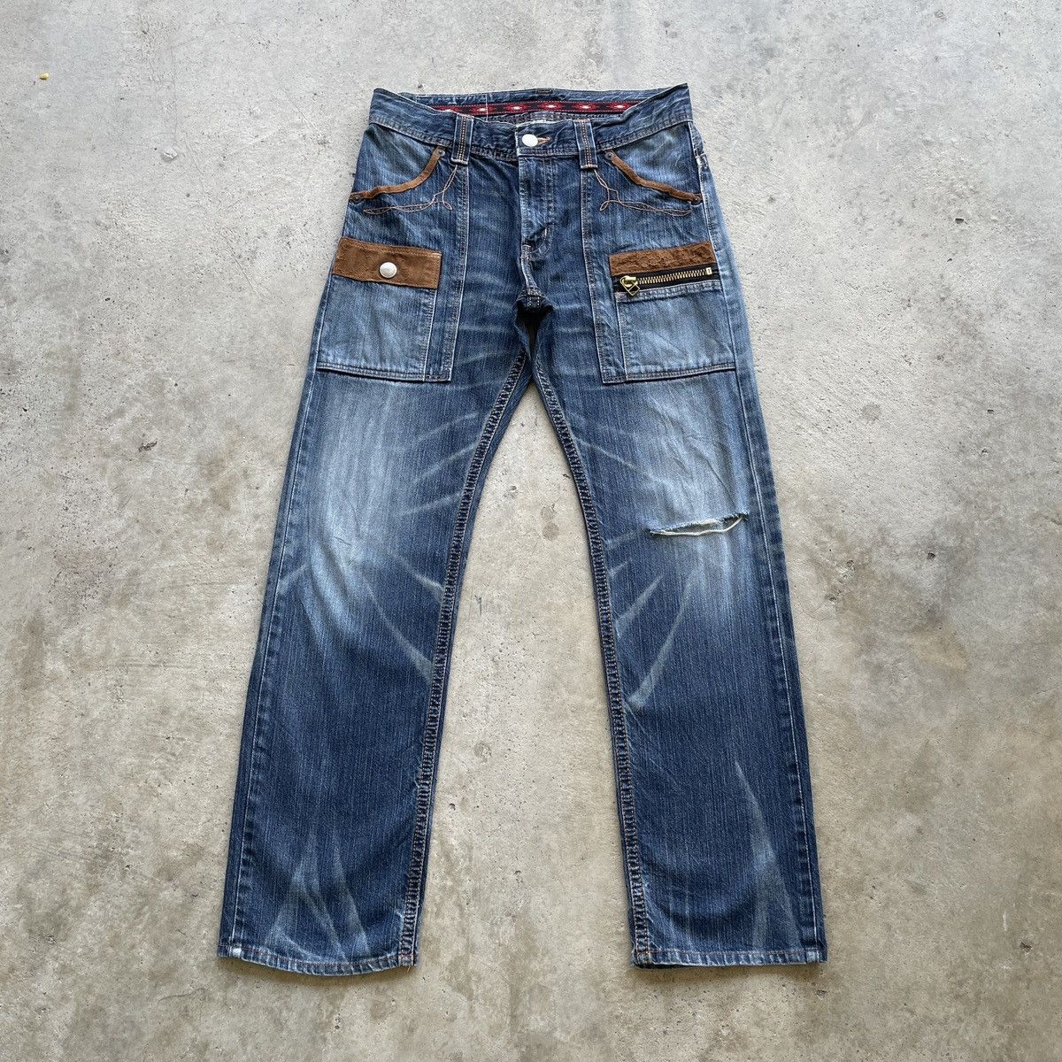 Edwin Vintage Edwin Denim Faded Distressed Jeans Pants W32x31 Size US 32 / EU 48 - 1 Thumbnail