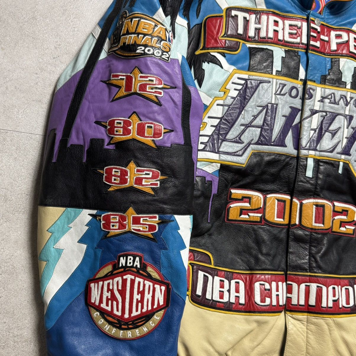 Jeff Hamilton Jeff Hamilton NBA Lakers 2002 3 Peat Champions Jacket Size US XXL / EU 58 / 5 - 4 Thumbnail