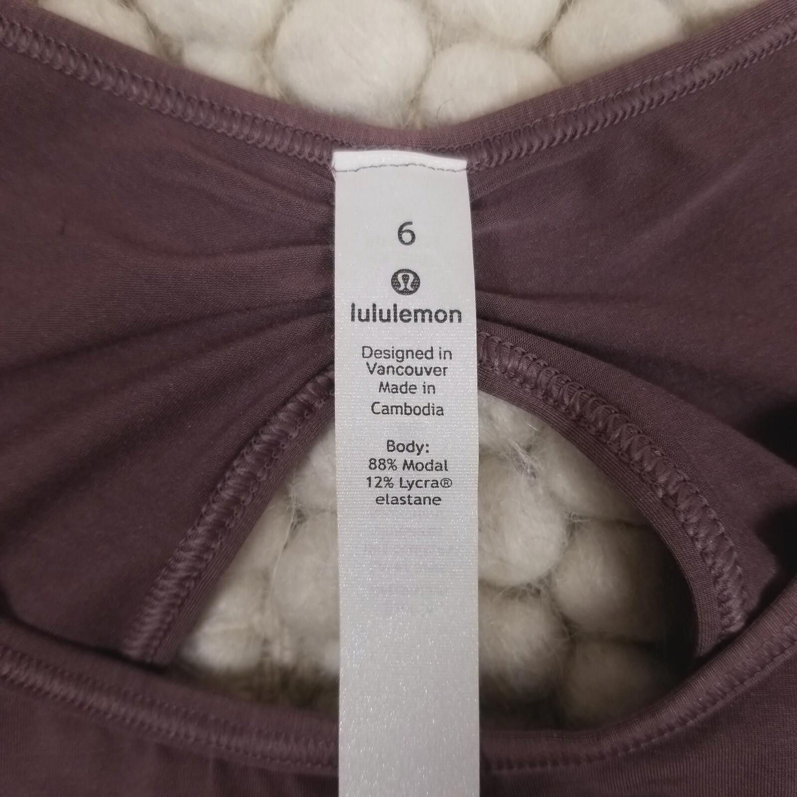 Lululemon NWOT Lululemon Timeless Twist Long Sleeve Antique Bark Sz 6 Size M / US 6-8 / IT 42-44 - 7 Thumbnail