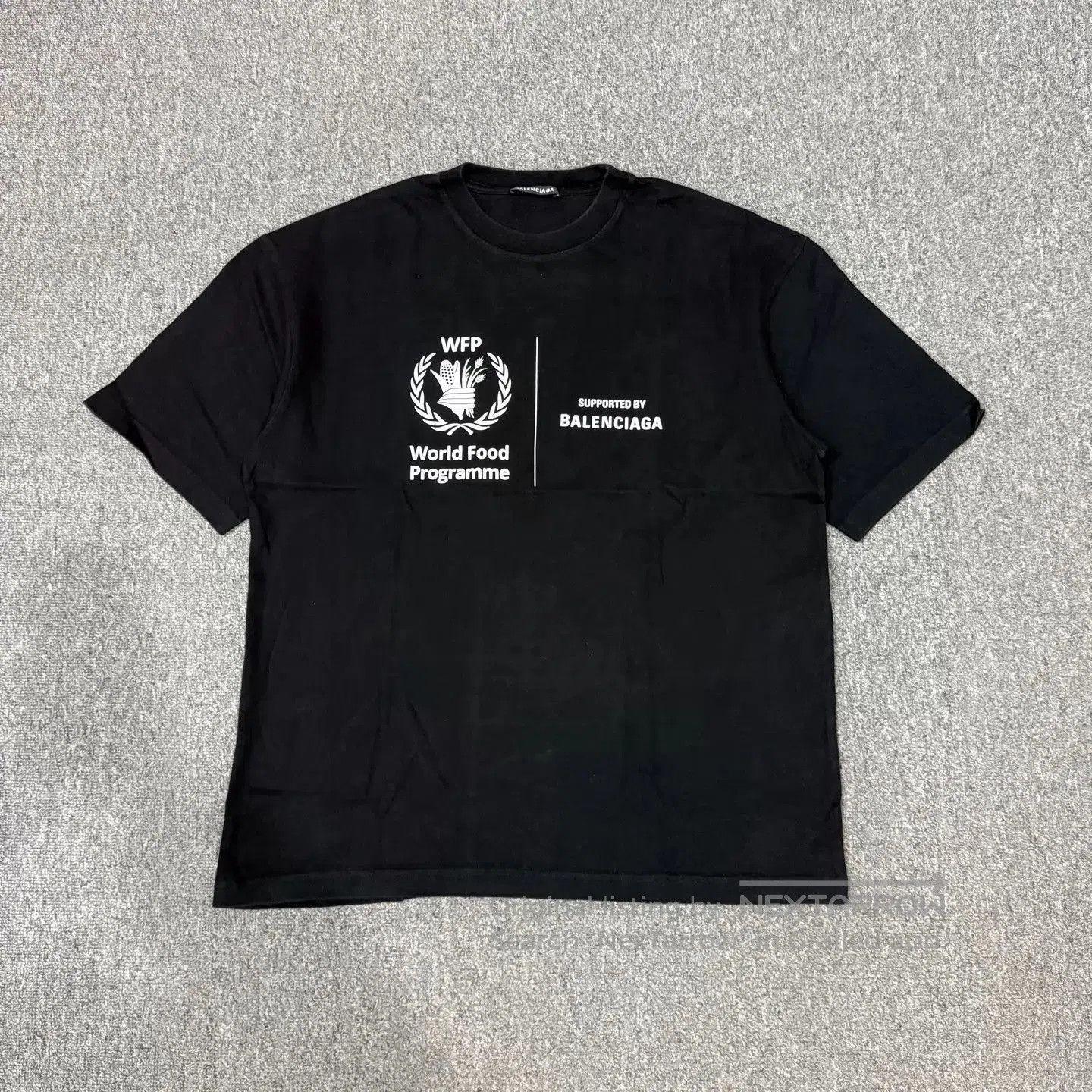 Balenciaga Black WFP World Food Programme Short Sleeve Tee. Size US M / EU 48-50 / 2 - 1 Thumbnail