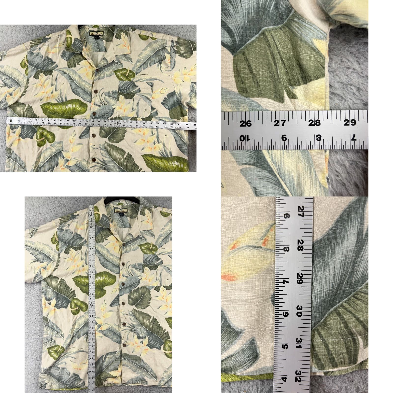 Tommy Bahama Tommy Bahama Shirt Men XL Beige Floral Silk Button-Up Hawaiian Camp Hawaiian Resort Floral Beach Aloha Men XL Beige Silk Button-Up Size US XL / EU 56 / 4 - 8 Thumbnail