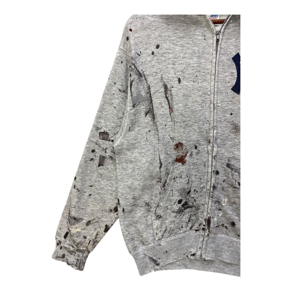 New York Yankees Vintage New York Yankees Distressed Painter Hoodie Fullzip Size US M / EU 48-50 / 2 - 4 Thumbnail