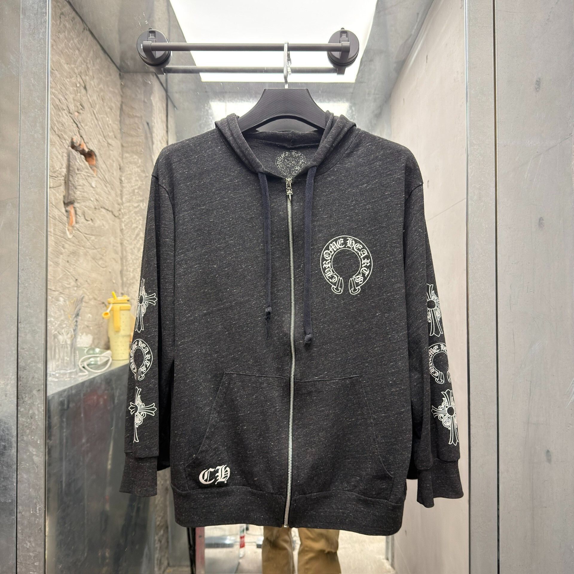 Chrome Hearts Chrome Hearts Black Gray T-bar Zipper Jacket Size US XXL / EU 58 / 5 - 1 Thumbnail