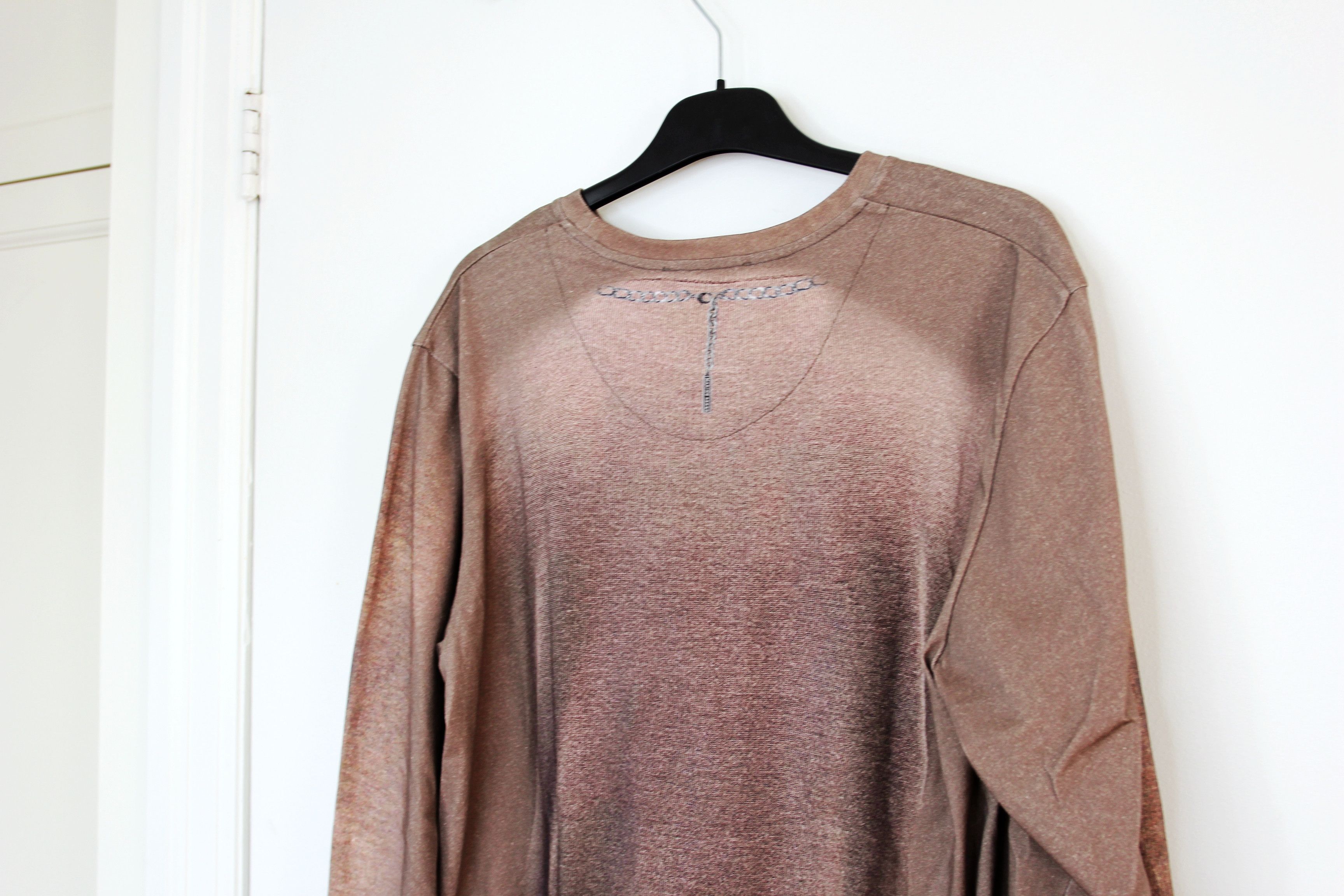 Marine Serre BNWT AW25 MARINE SERRE TROMPE L'OEIL KNIT JERSEY TSHIRT L Size US L / EU 52-54 / 3 - 6 Thumbnail