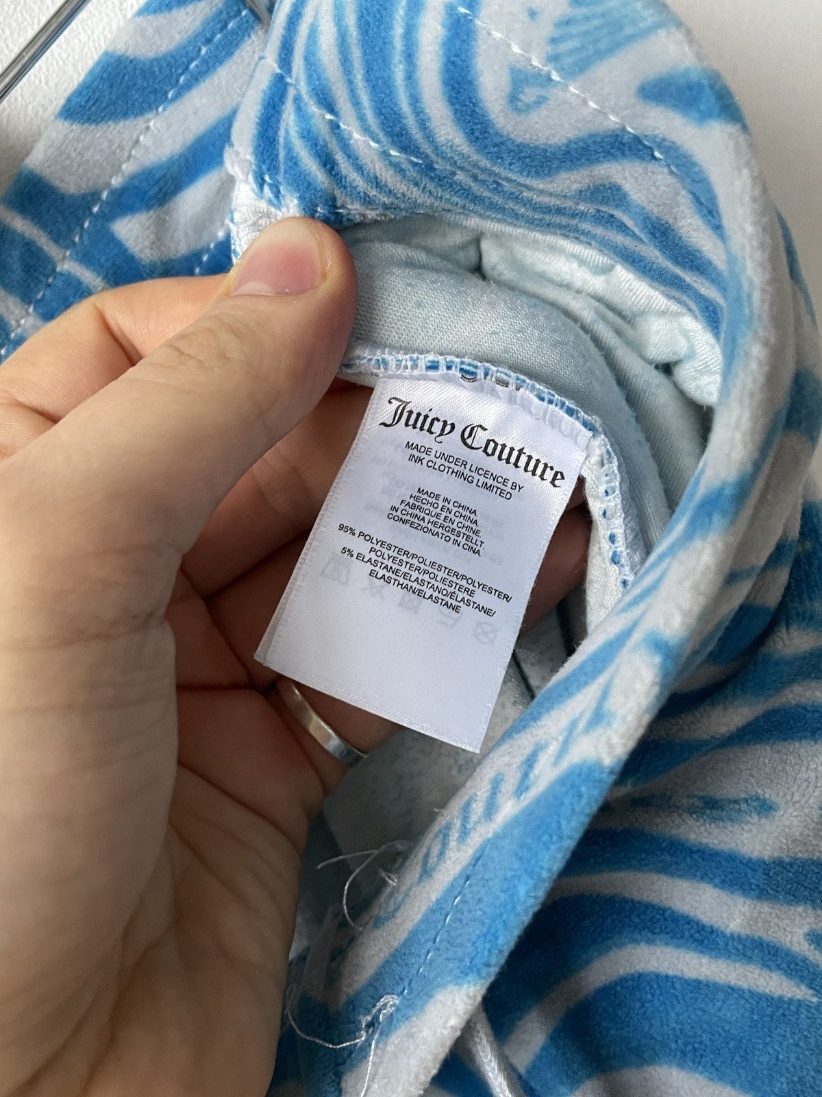 Juicy Couture Juicy Couture Blue Joggers Size M With Sparkly Logo Size 32" / US 10 / IT 46 - 8 Thumbnail