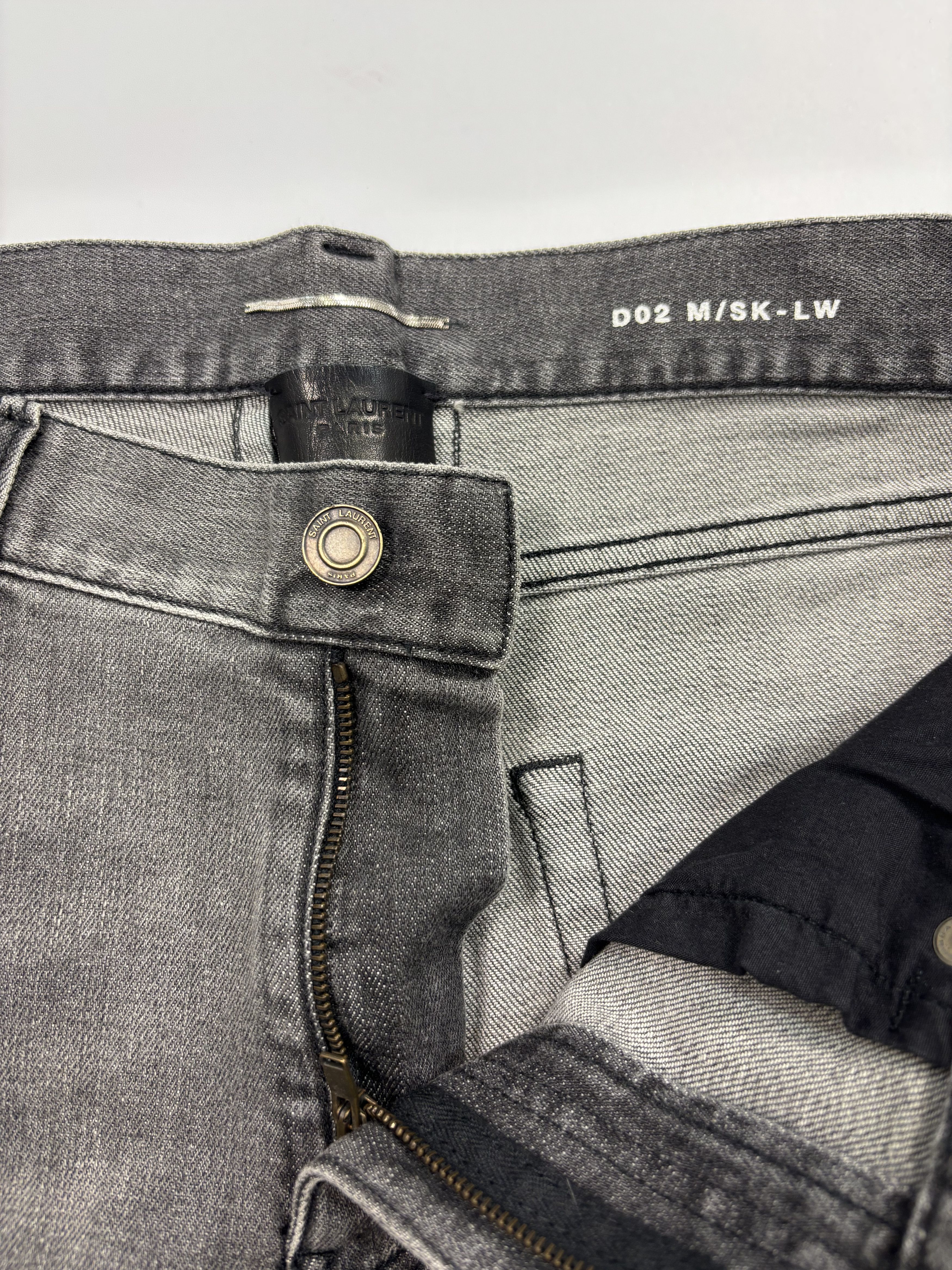 Saint Laurent Paris Saint Laurent Grey Jeans Size US 32 / EU 48 - 2 Thumbnail