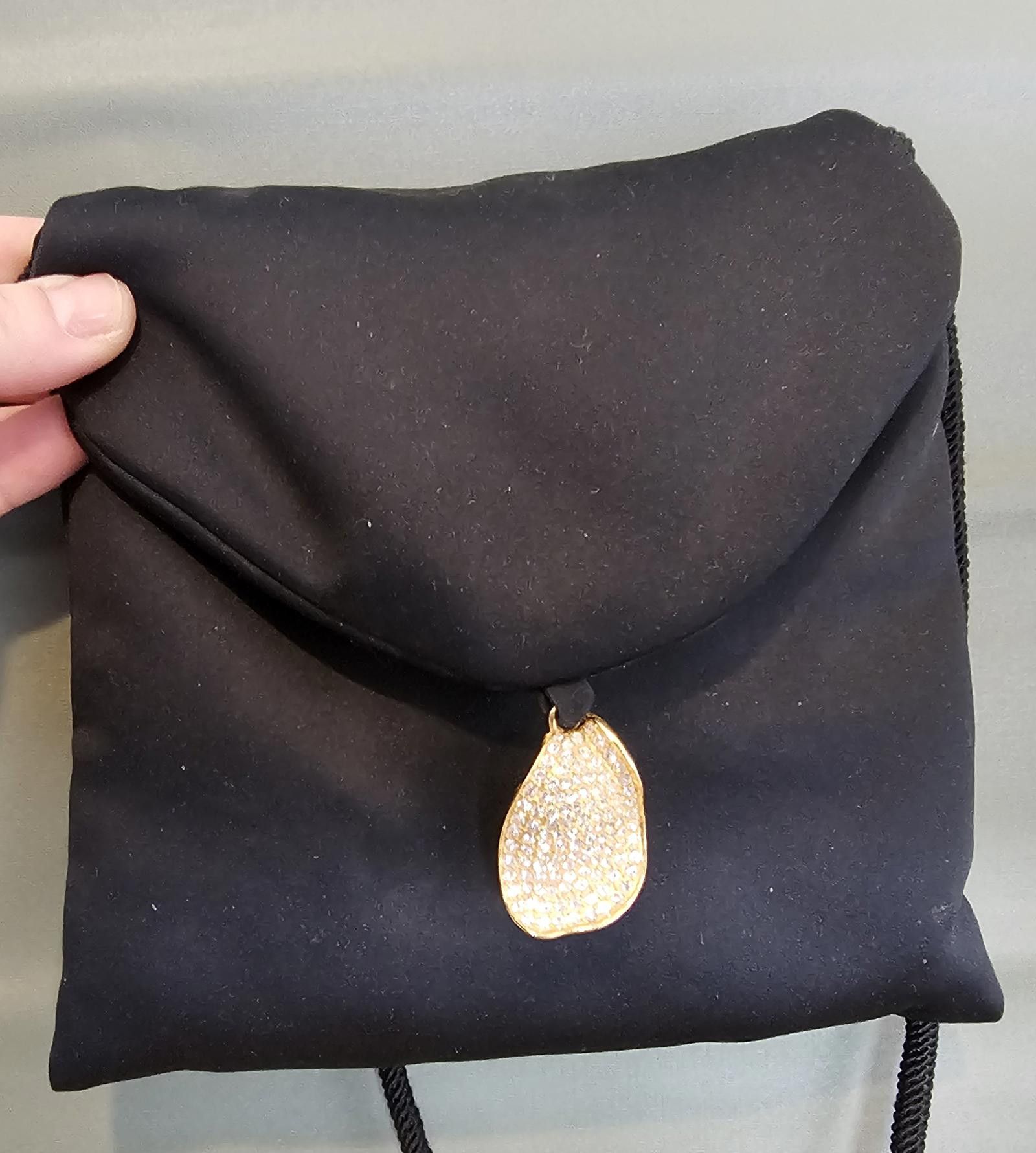 Designer Twifaille By Rosenfeld Clutch Brown Womens Purse Vintage in Black