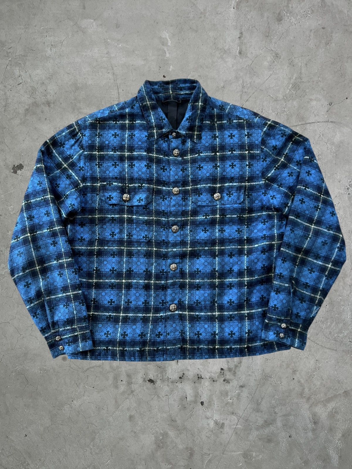 Chrome Hearts Rare Chrome Hearts Quilt Lined Flannel Size US M / EU 48-50 / 2 - 1 Thumbnail