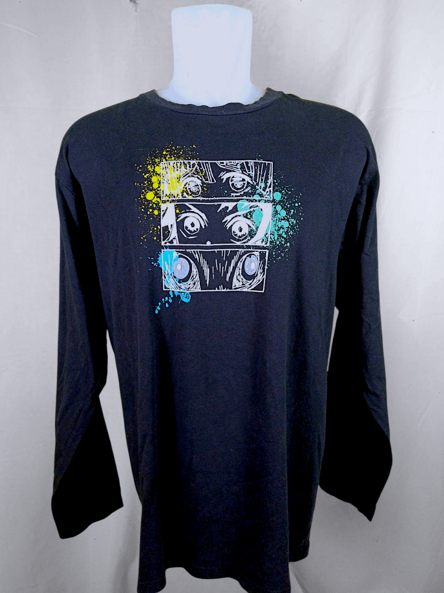 Anime × Cartoon Network × Japanese Brand "DEMON SLAYER" KIMETSU NO YAIBA LONG SLEEVE TSHIRT Size US XL / EU 56 / 4 - 22 Thumbnail