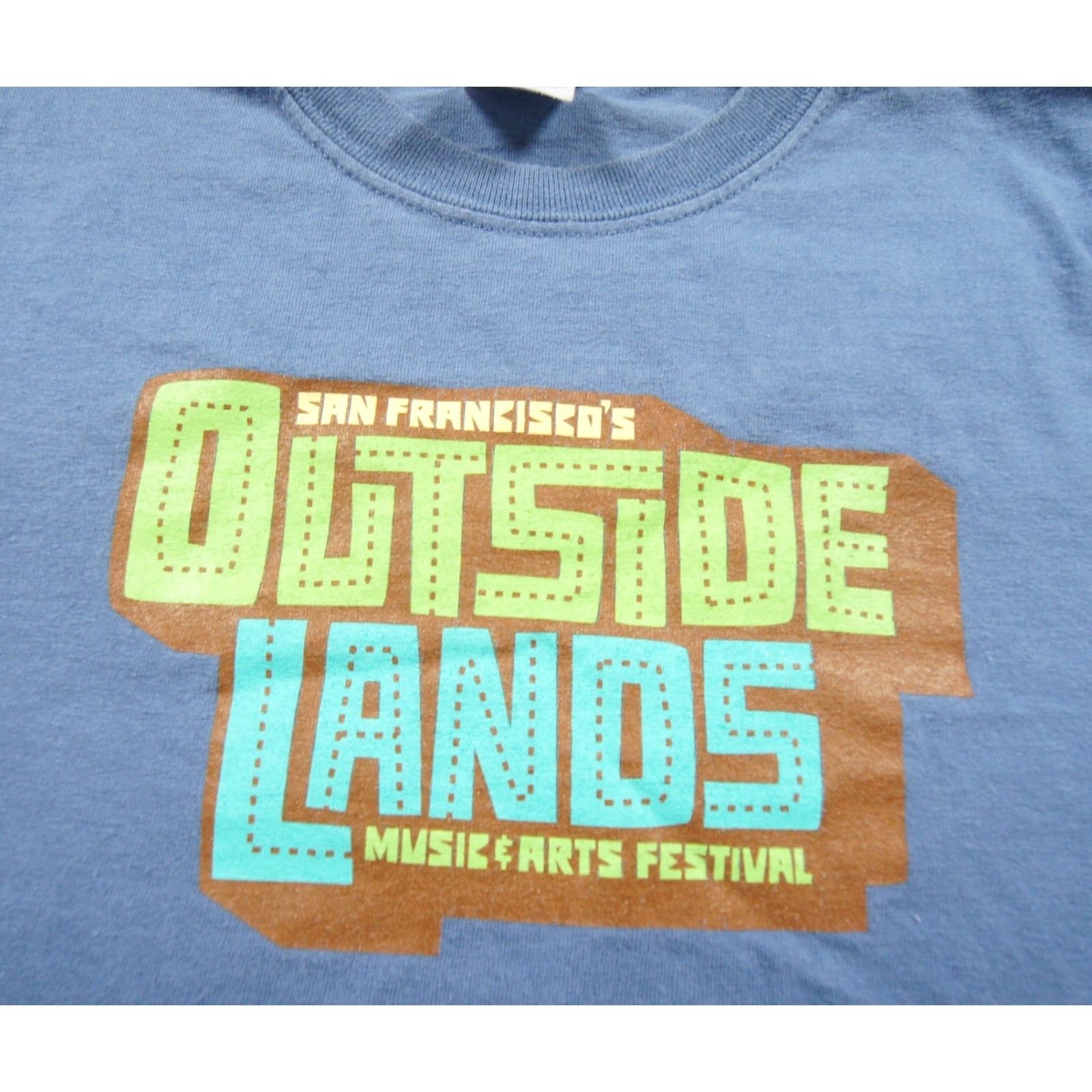 Gildan Vintage Outside Lands Shirt Mens Small Blue Concert Tee 2008 Y2K San Francisco Size US S / EU 44-46 / 1 - 2 Thumbnail