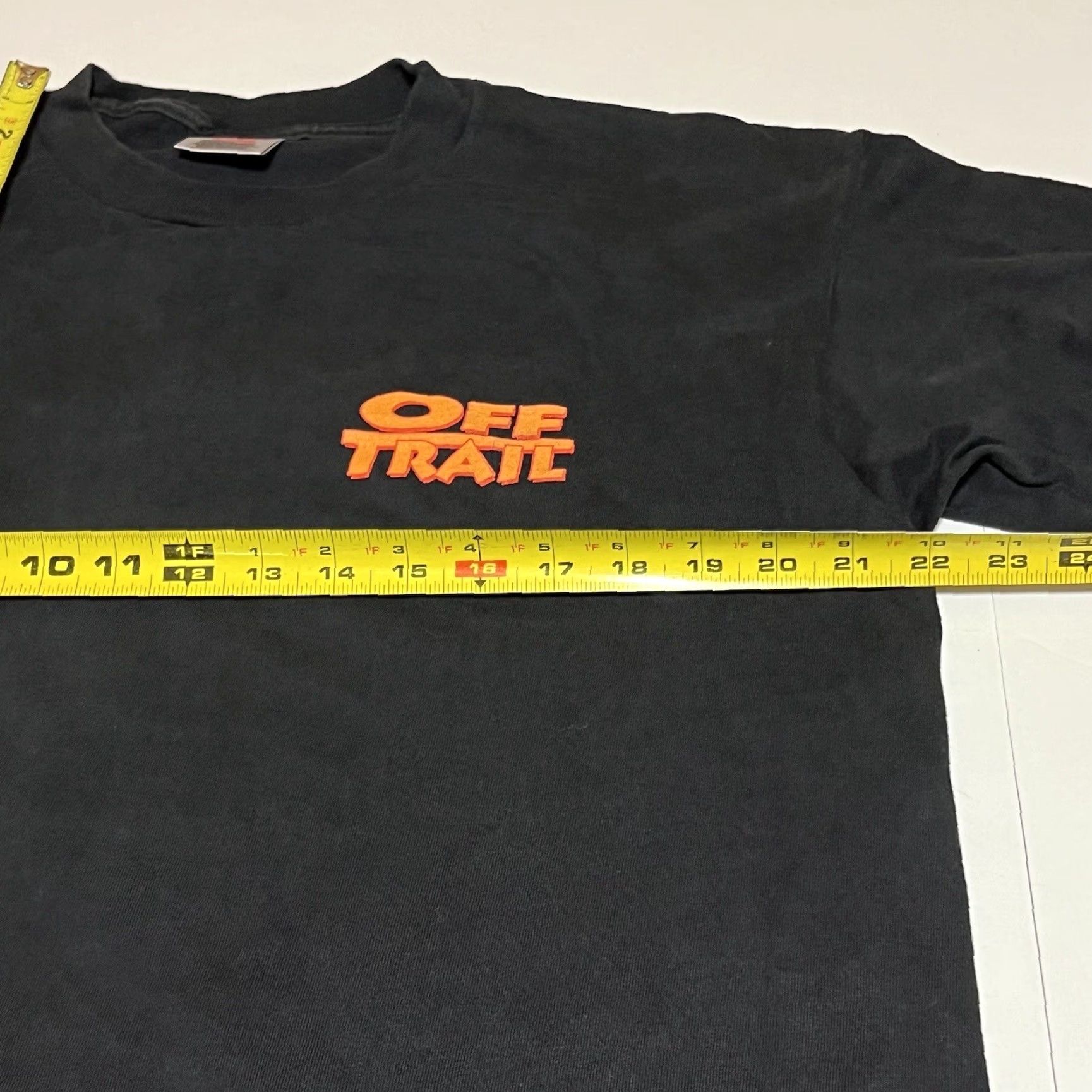 Vintage VINTAGE Off Trail 90s Men’s Sz Large Black T Shirt Two Sided Graphic Shirt Mens Large Black Graphic Print 90s Vintage Size US L / EU 52-54 / 3 - 7 Thumbnail