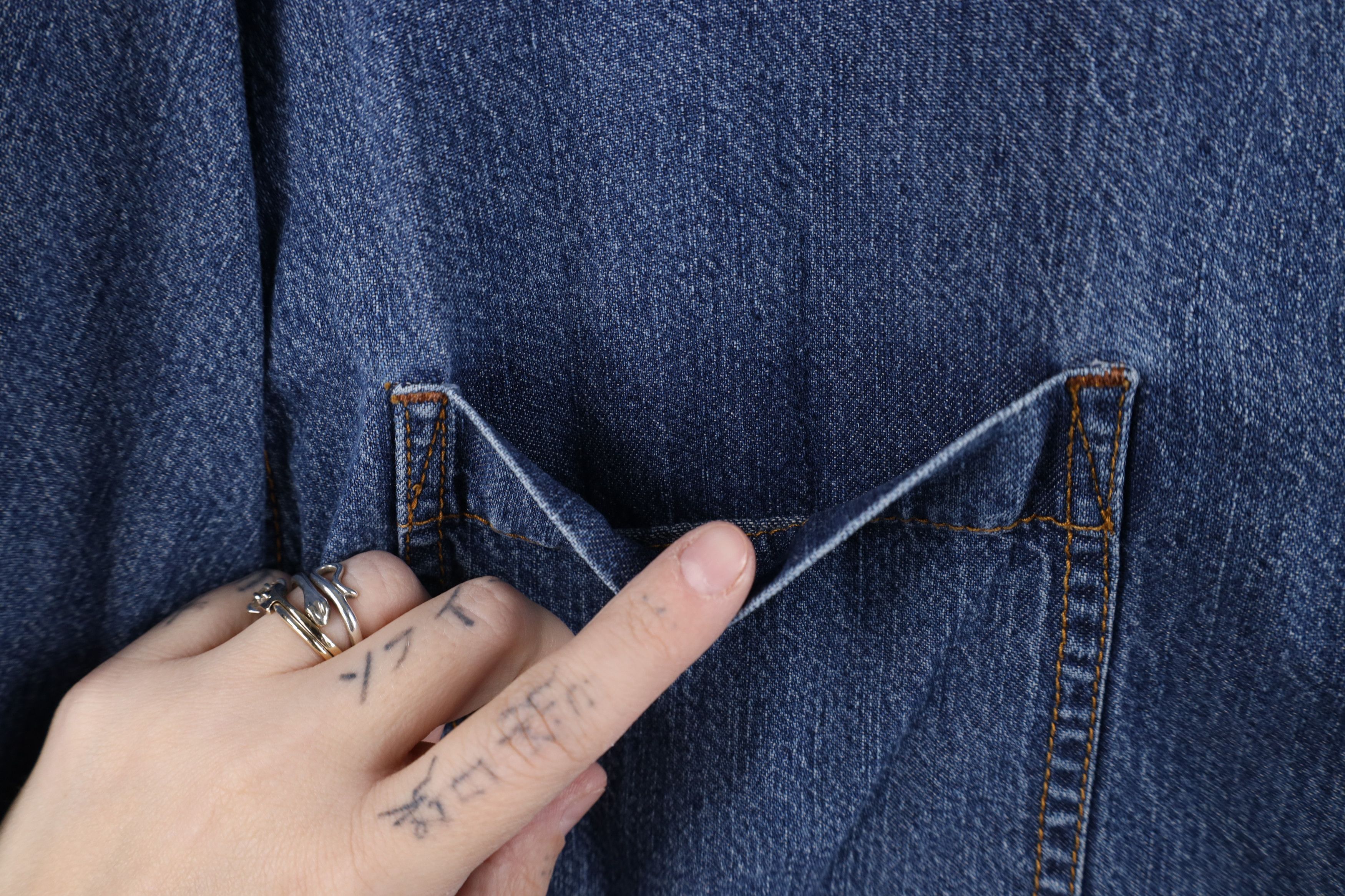 Levi's Vintage Y2K 2003 Levis Collared Denim Jean Button Shirt Size US L / EU 52-54 / 3 - 9 Thumbnail