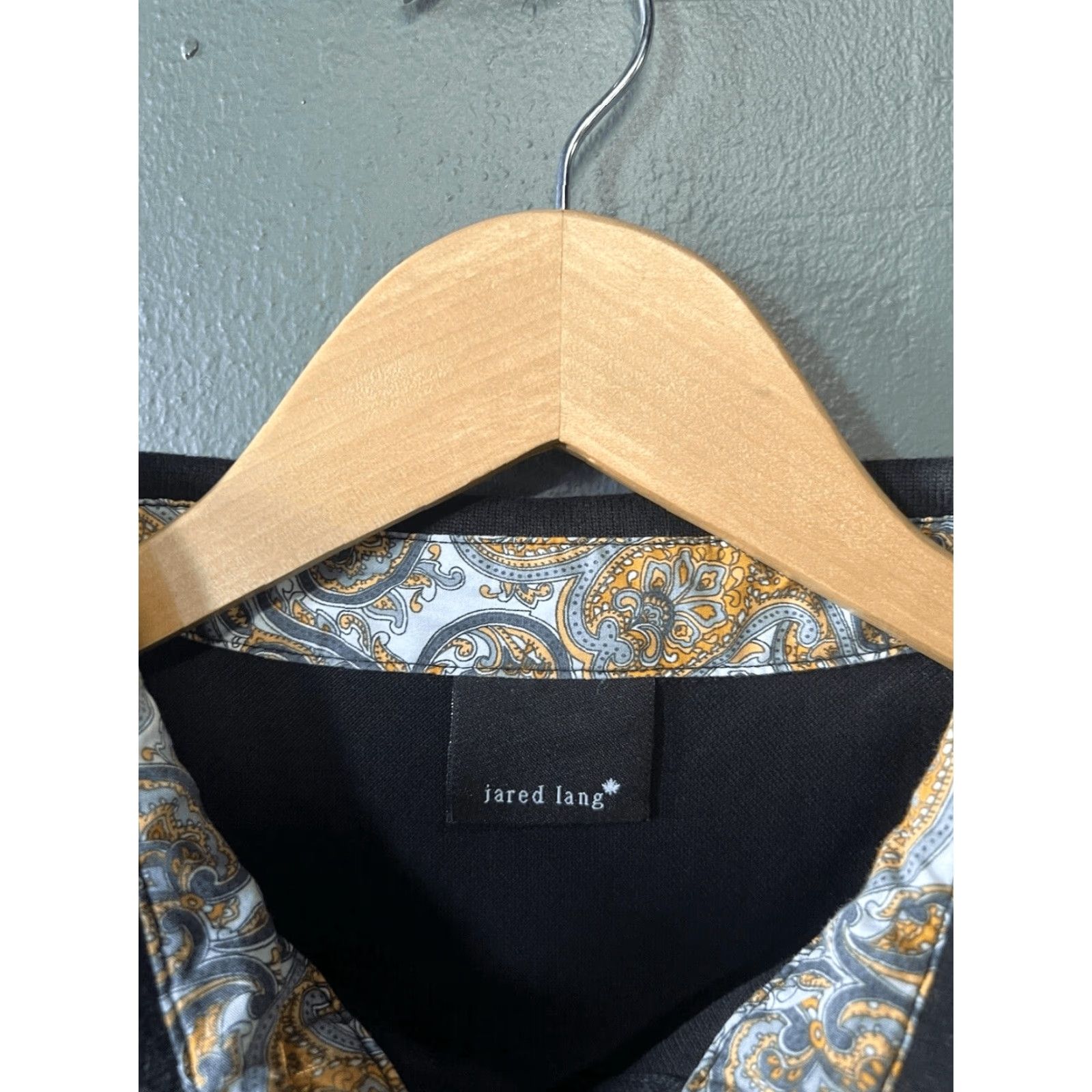 Jared Lang Jared Lang Black Short Sleeve Polo Shirt Rainbow Trim Men Size S Size US S / EU 44-46 / 1 - 3 Thumbnail