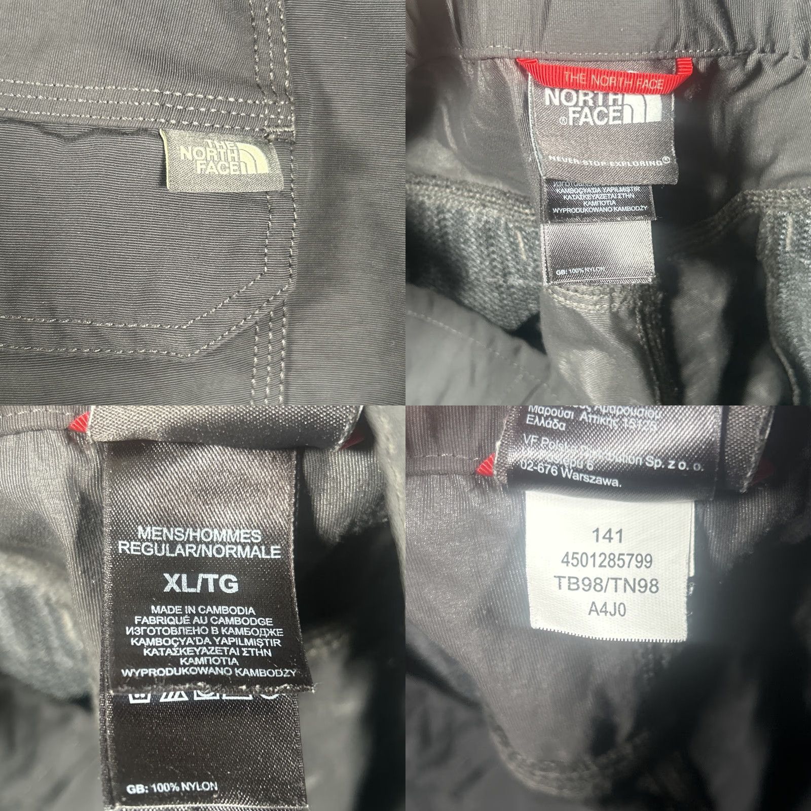 The North Face The North Face Paramount Convertible Pants Shorts Gray Mens XL 41x32 Cargo Straight Nylon Regular 41 in Gray Nature 90s? Size US 36 / EU 52 - 9 Thumbnail