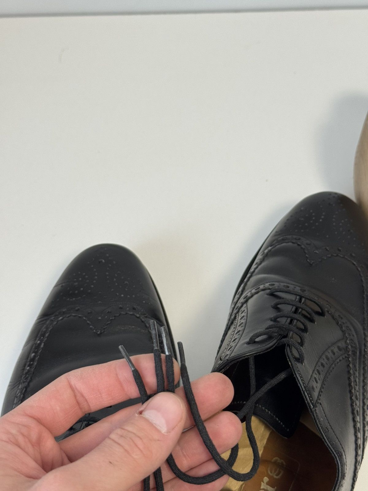 Barker Barker Black Leather Wingtip Brogue Oxford Shoes US 10.5 Size US 10.5 / EU 43-44 - 20 Thumbnail