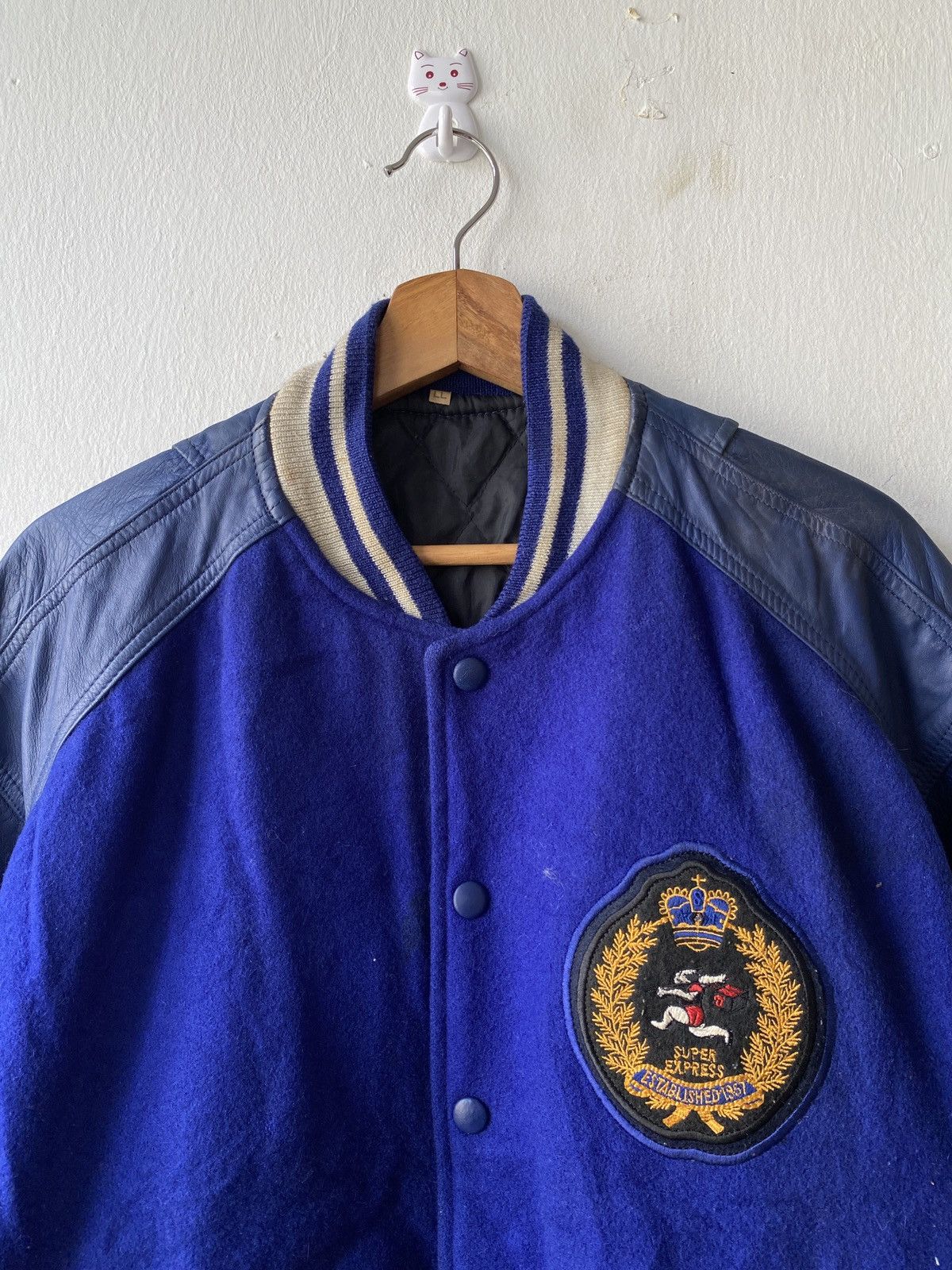 Japanese Brand Vintage 90’s Sagawa Super Express Varsity Jacket Size US L / EU 52-54 / 3 - 5 Thumbnail