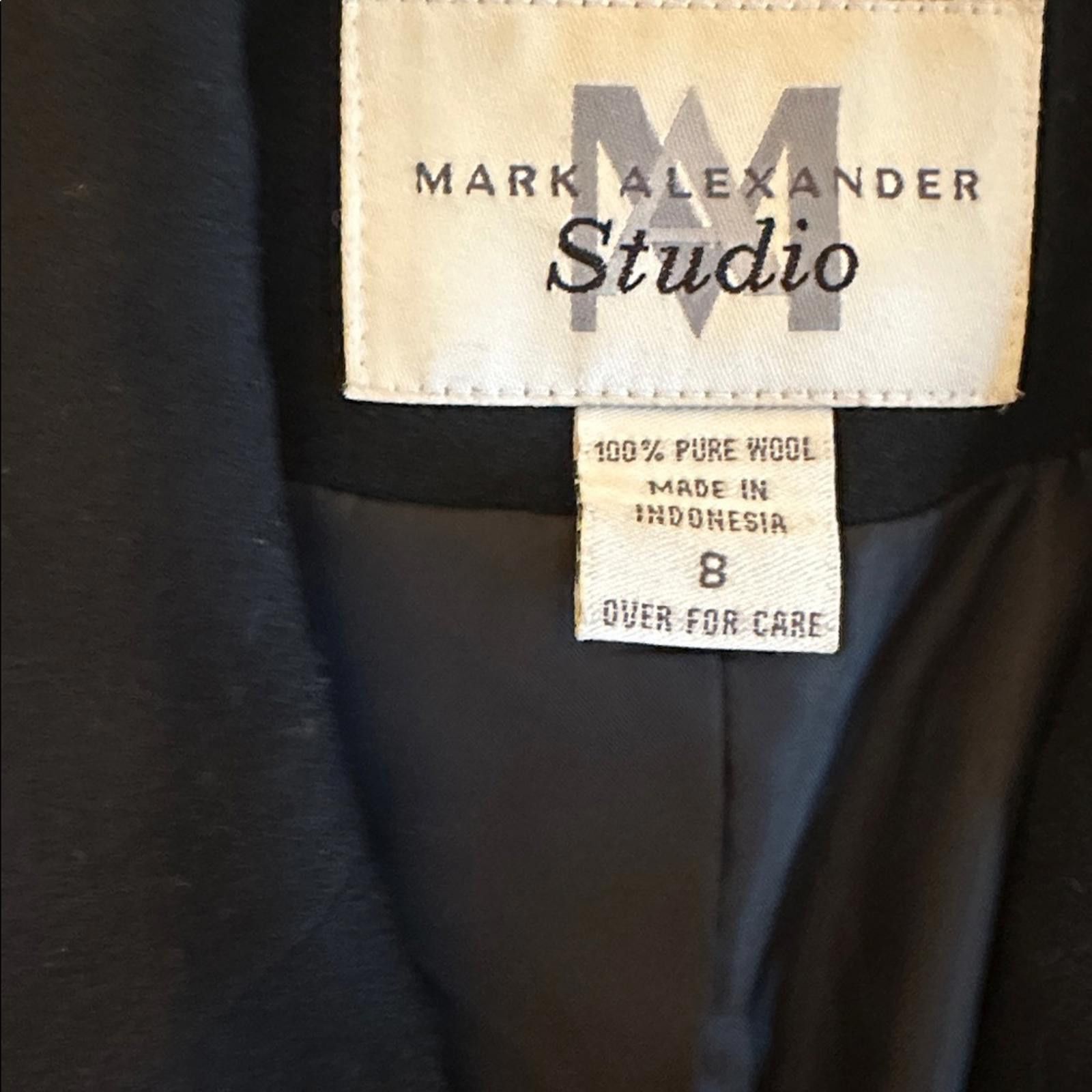 Other Mark Alexander sz 8 100% Wool Blazer Black Pockets 90’s Y2K Size M / US 6-8 / IT 42-44 - 9 Thumbnail