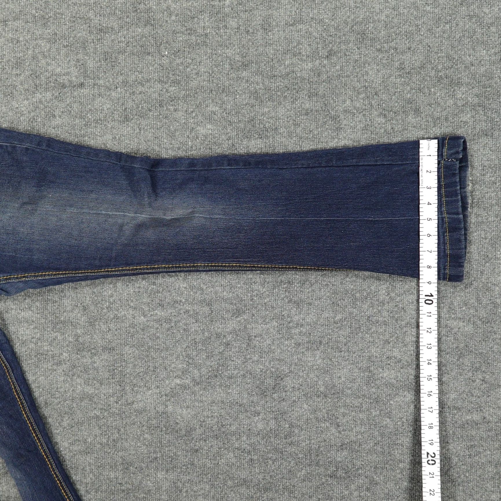 Vintage Rewash Jeans Womens 9 Bootcut Flare Stretch Denim Embroidered Dark Wash Blue Jeans Size 30" / US 8 / IT 44 - 6 Thumbnail